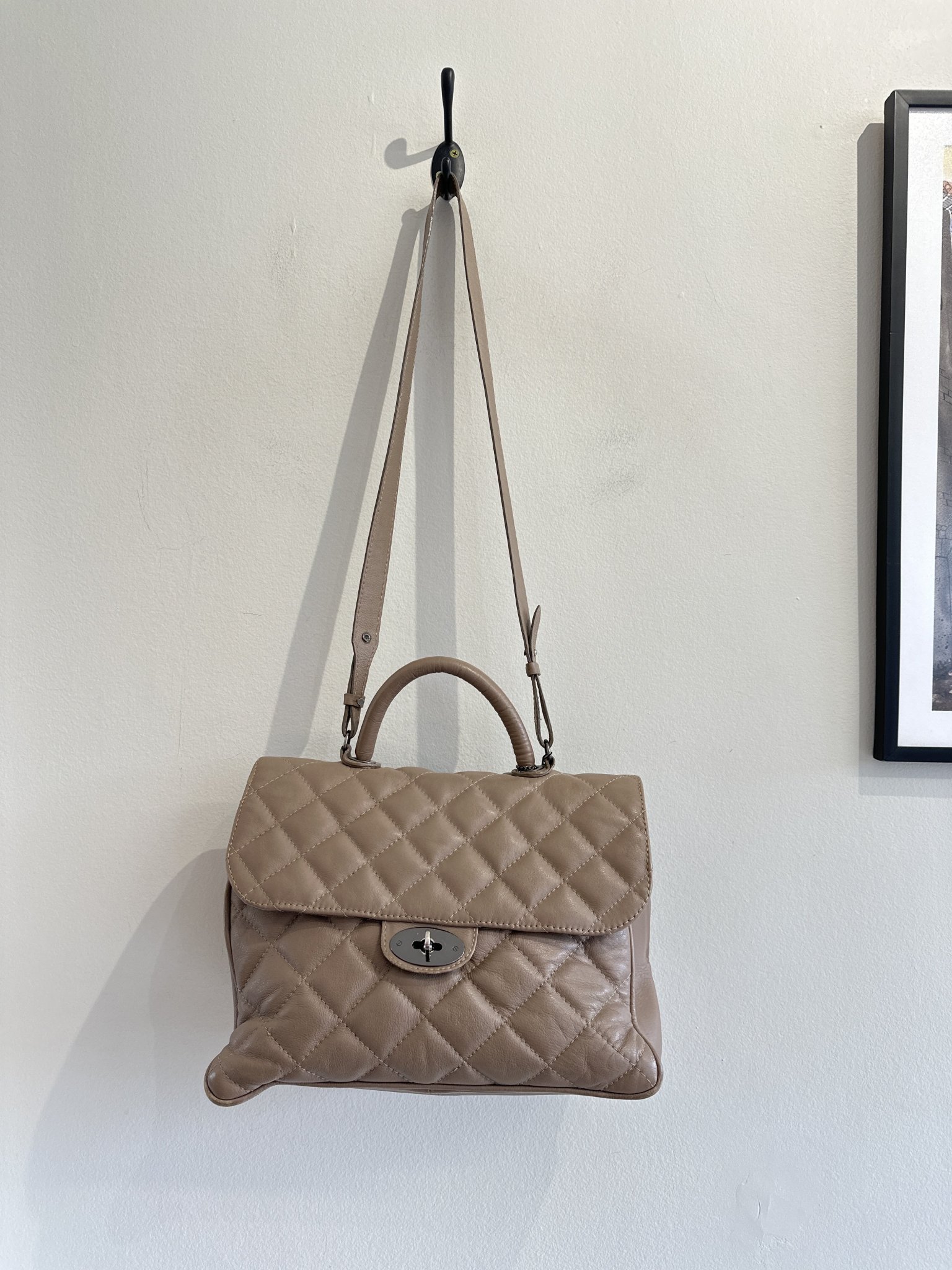 Bolsa marrom de couro La Spezia — foto 1