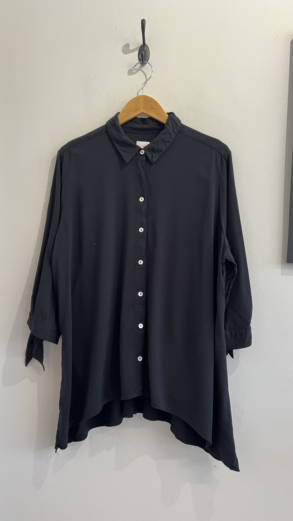 Camisa preta m/longa Chicos - G preto tamanho G - foto principal