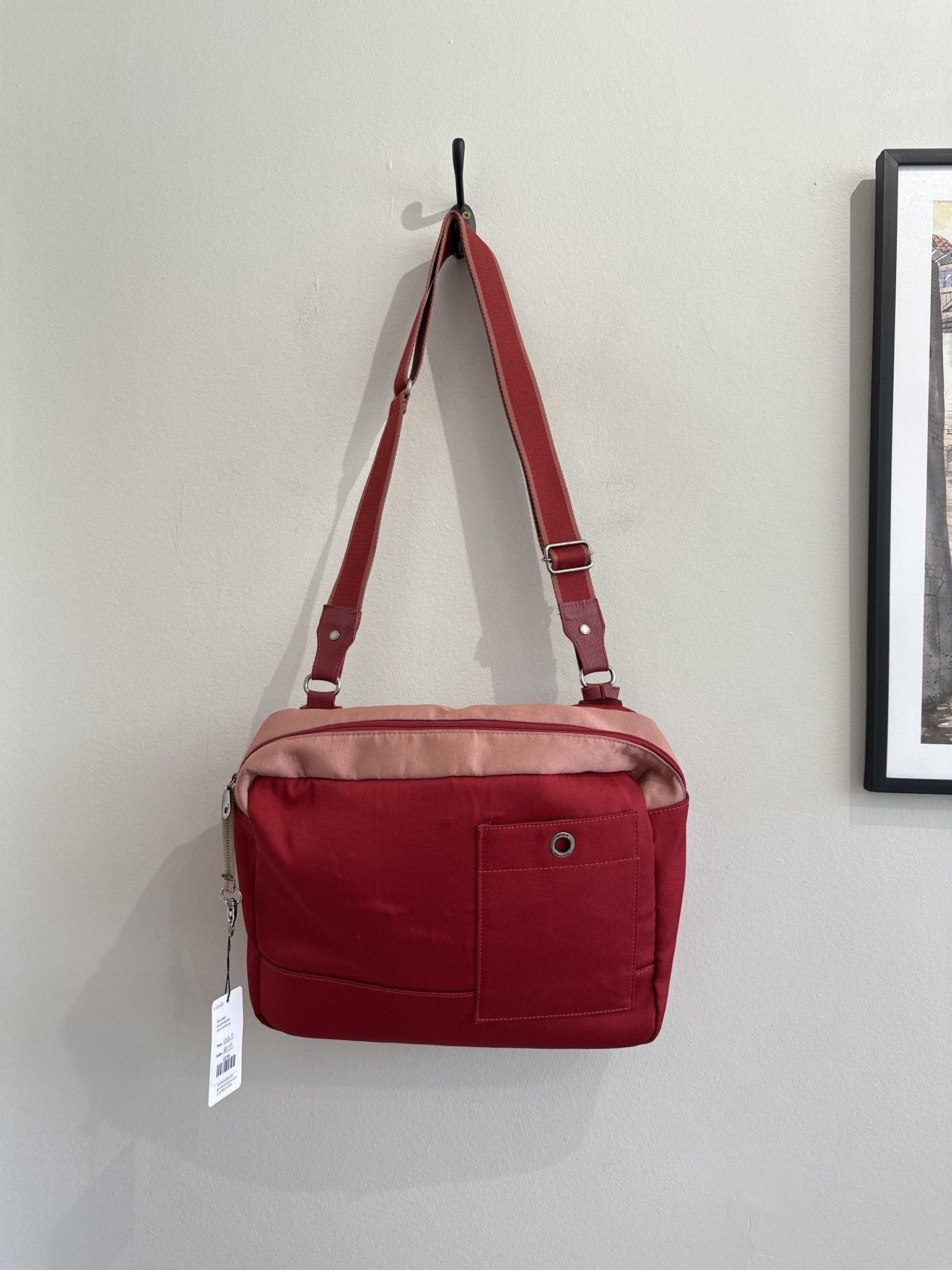 Bolsa carteiro vermelha Uncle k · Vermelho — foto 1