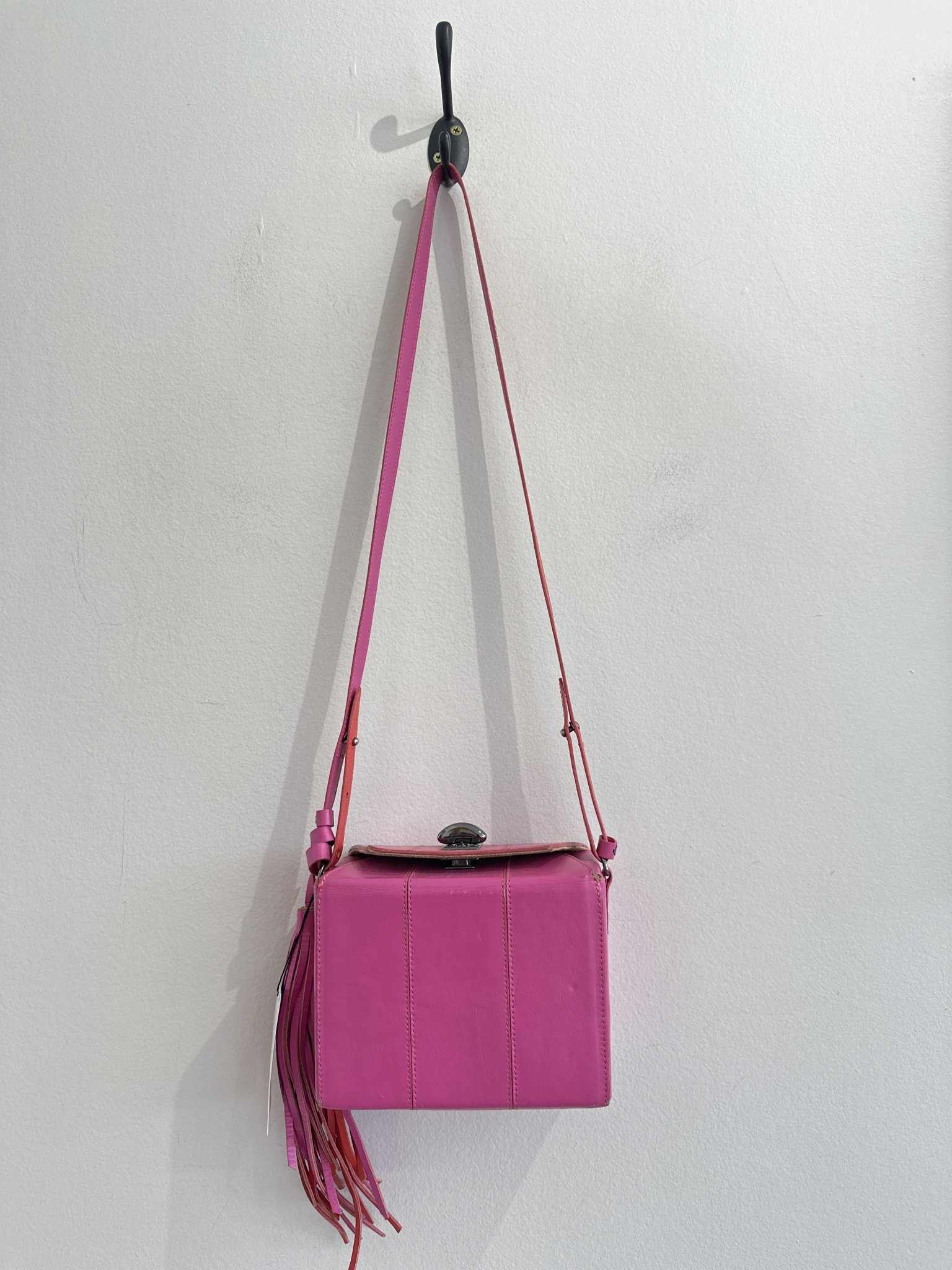 Bolsa tiracolo modelo caixa roxa La Spezia · Rosa — foto 1