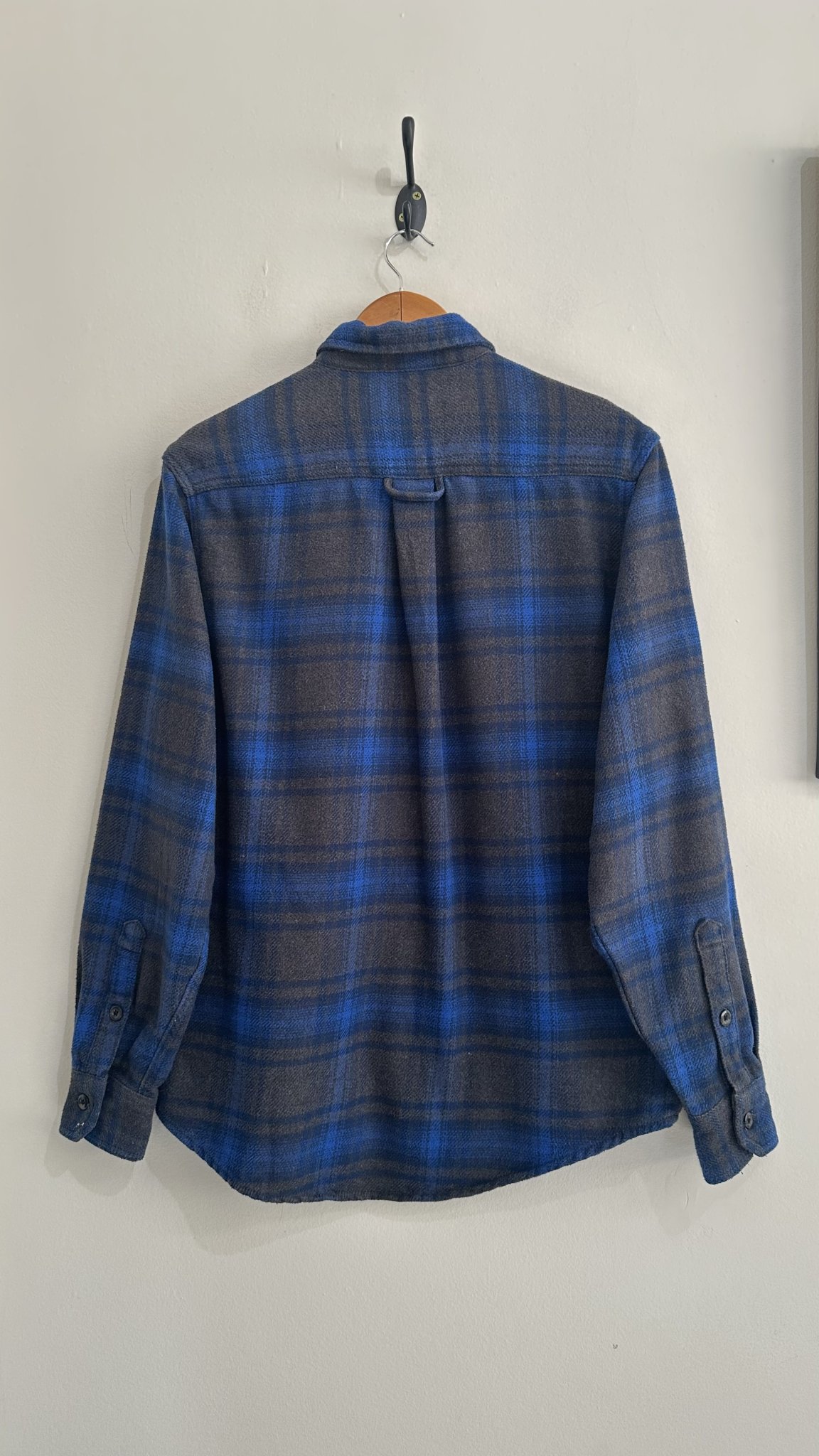 Camisa xadrez azul escuro m/longa Orvis - P tamanho P - vista adicional 2