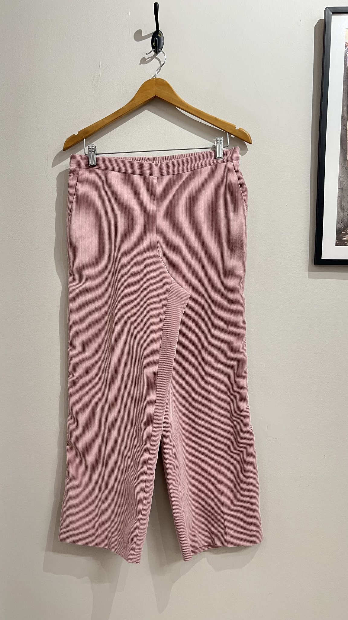 Calça rosa de veludo cotelê e cintura regulável Alfred Dunner - 40/42 tamanho 40/42 - foto principal
