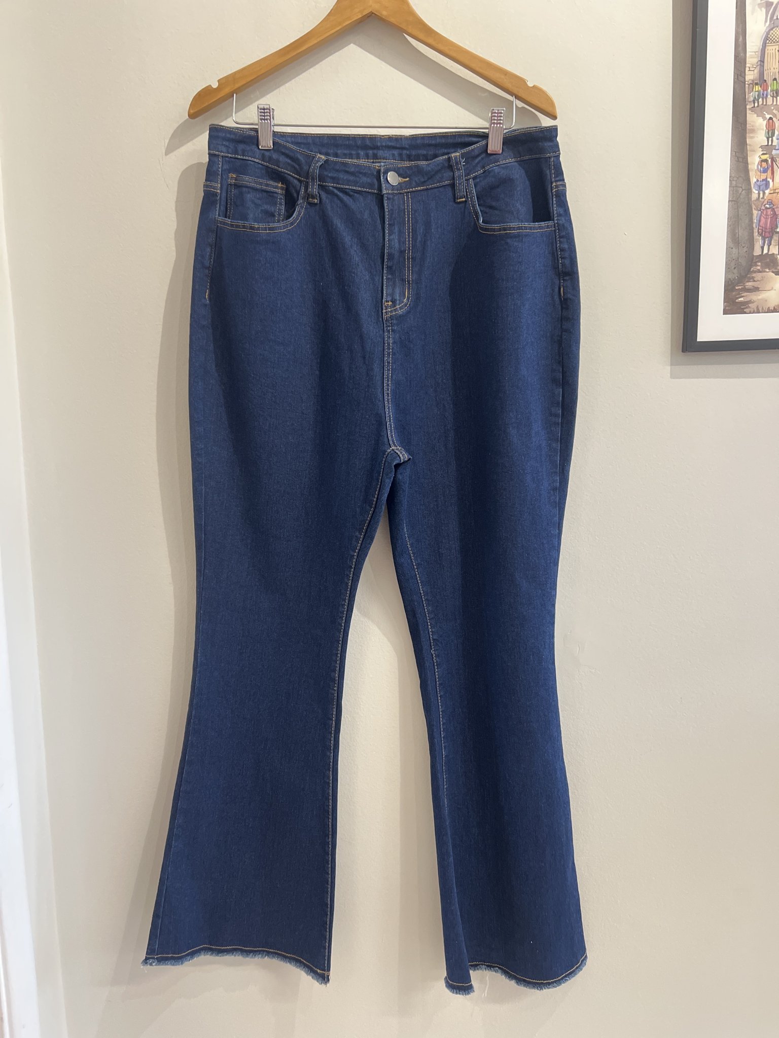 Calça jeans escuro s/marca - G tamanho G - foto principal