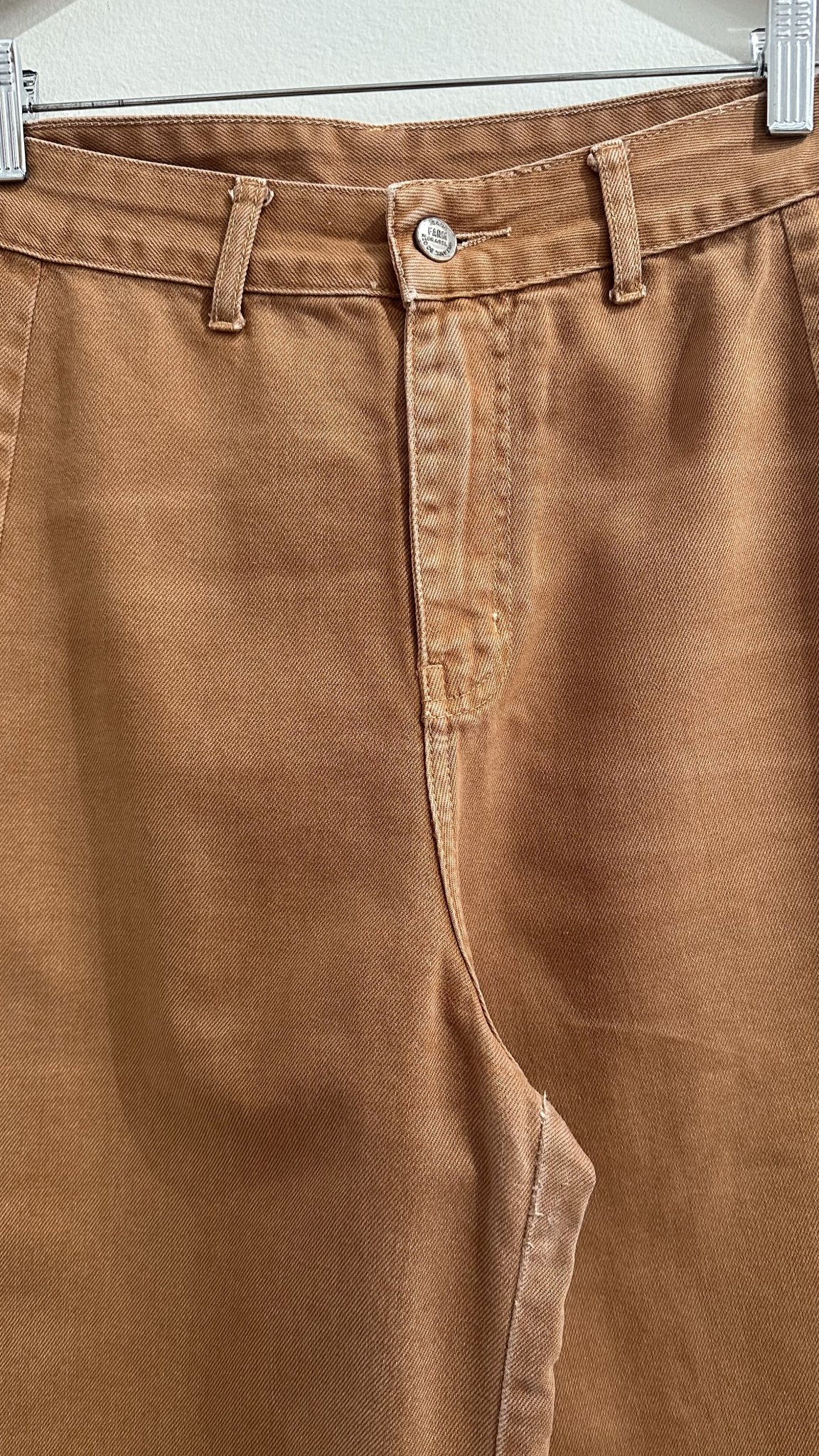 Calça jeans pantalona caramelo Farm - 40 marrom tamanho 40 - vista adicional 3