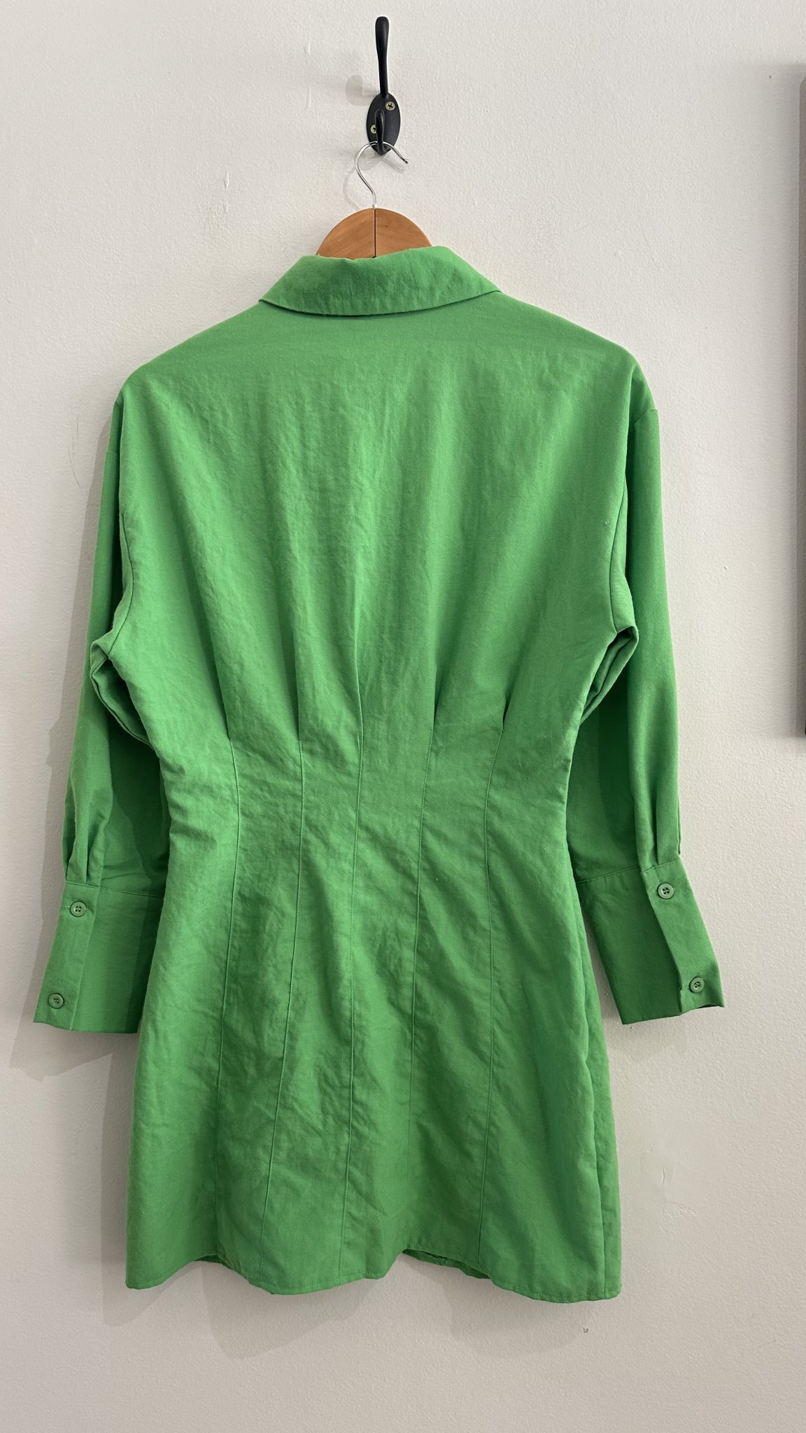 Vestido chemise verde bandeira m/longa Missguided - 36 tamanho 36 - vista adicional 3