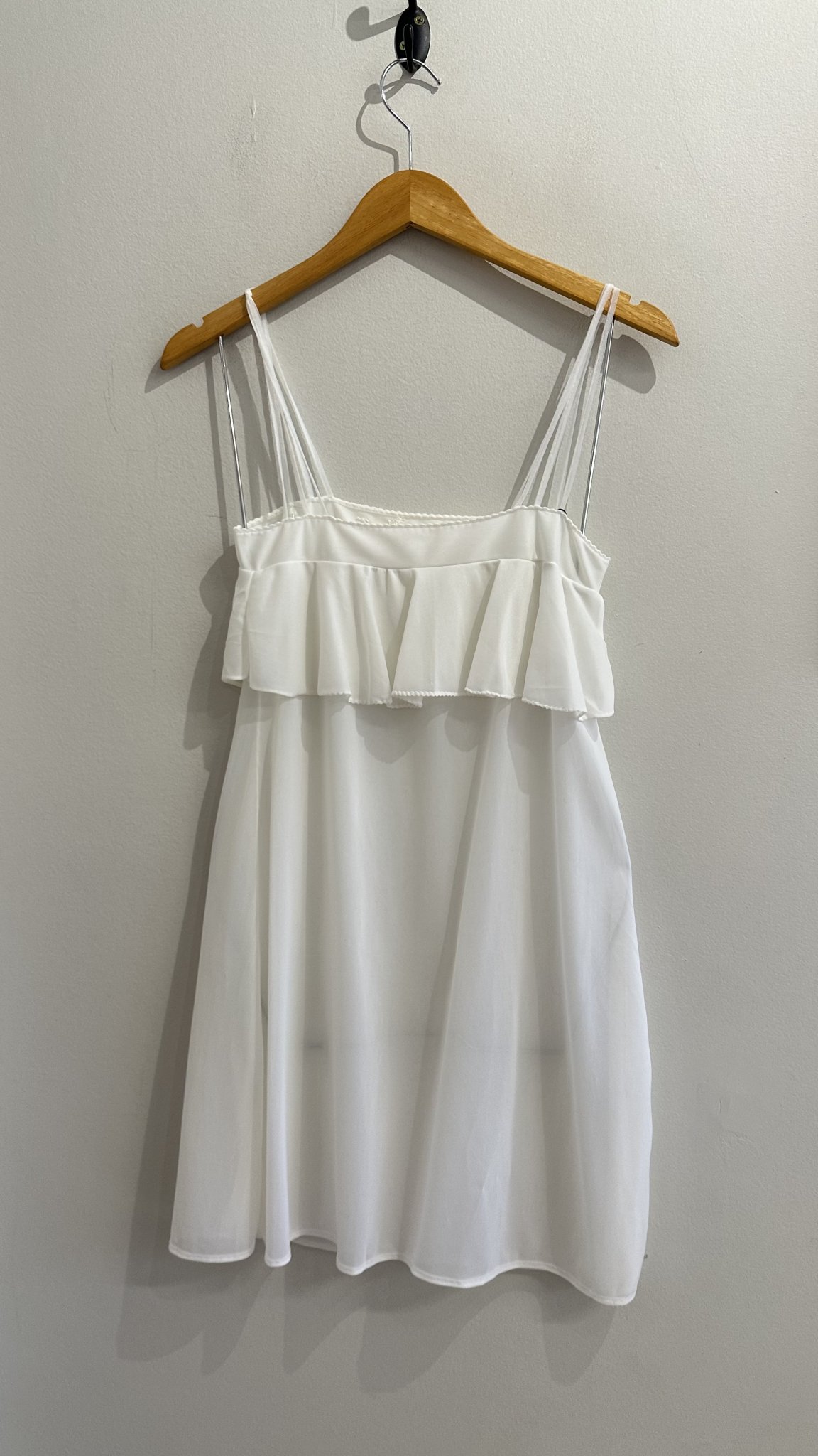 Camisola branca de alcinha Lucania vintage - P branco tamanho P - vista adicional 3