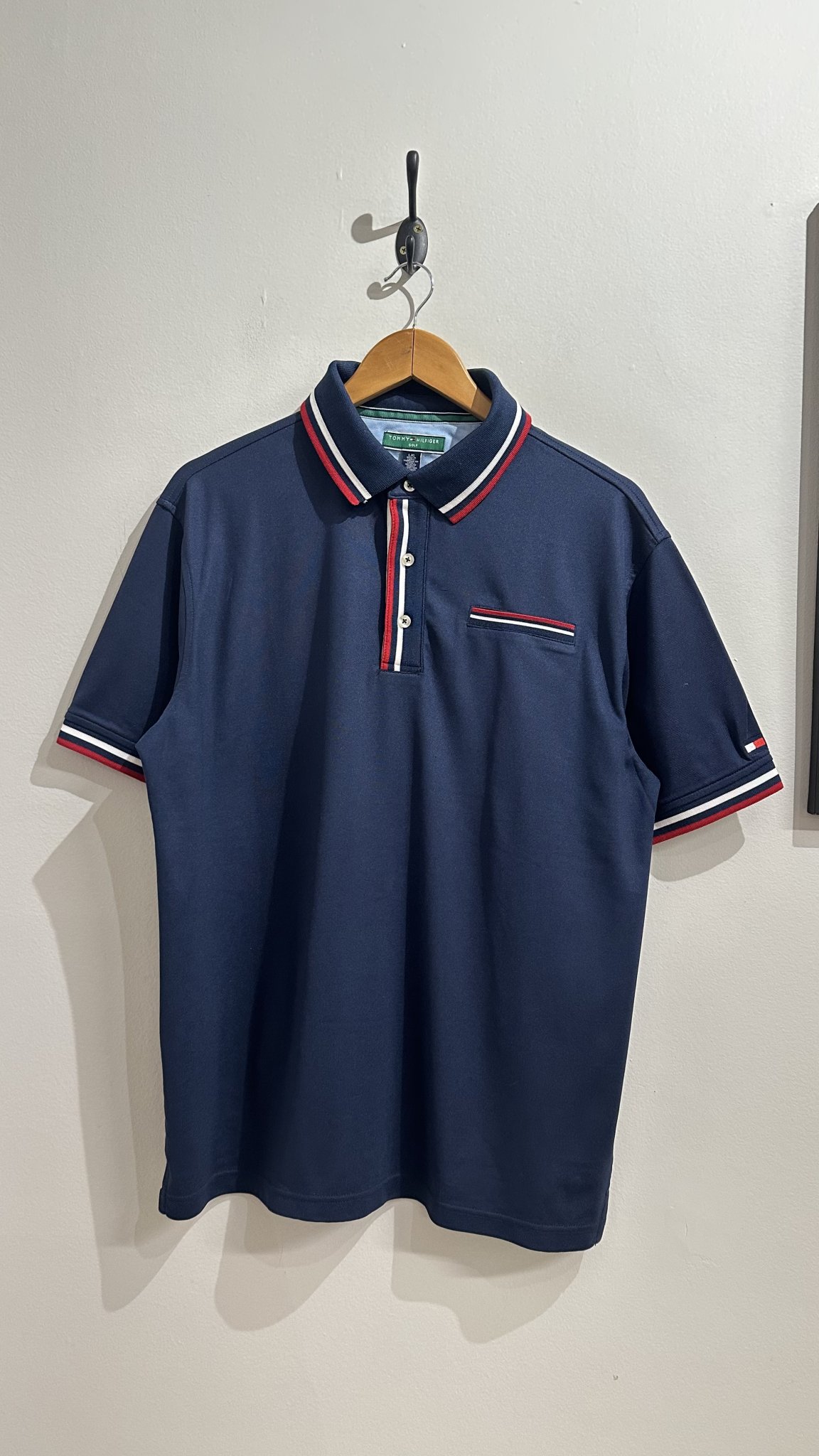 Camiseta gola polo azul marinho Tommy Hilfiger - G tamanho G - foto principal