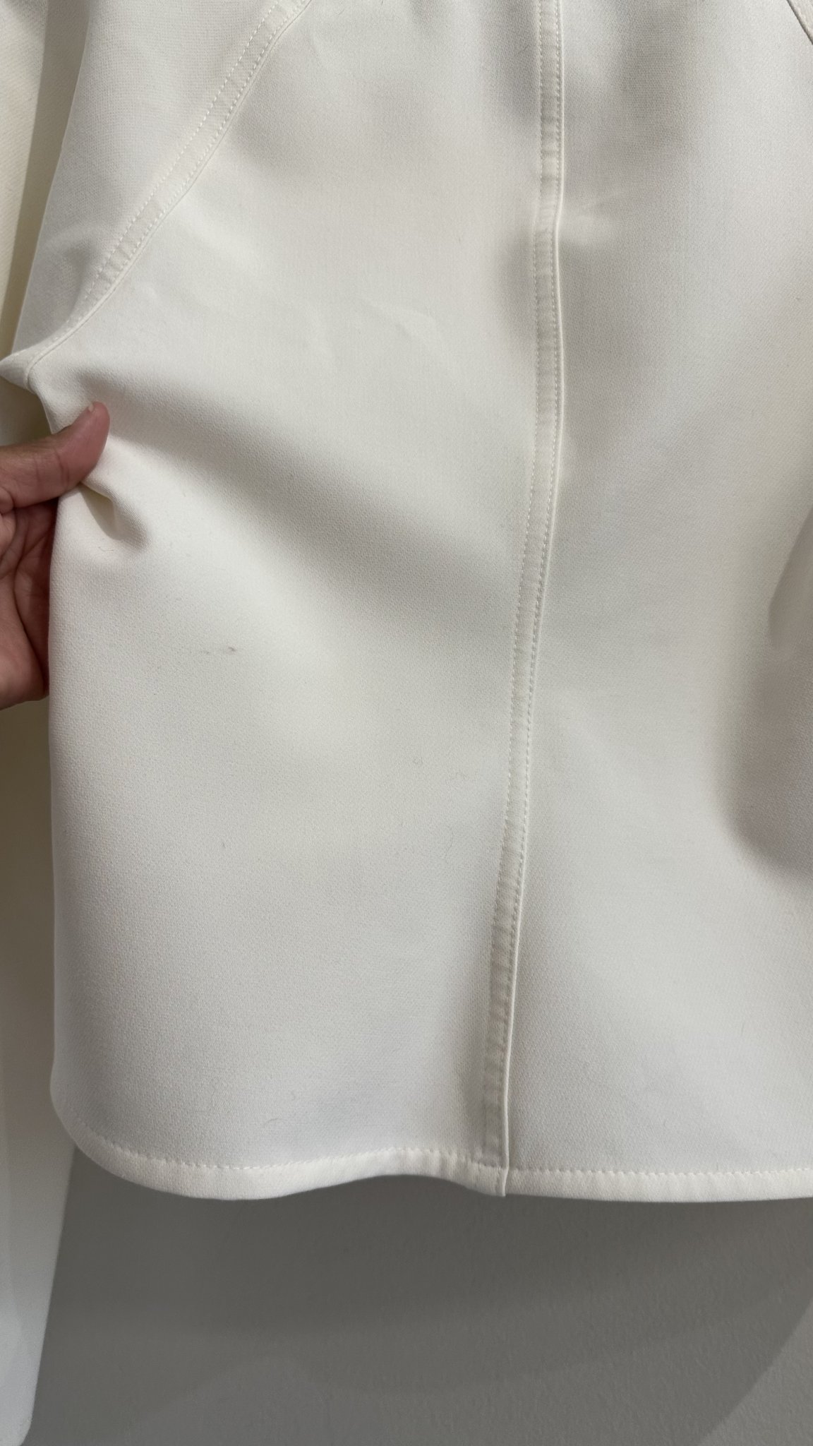Blusa off white fecho de colchetes m/longa Zara - PP branco tamanho PP - vista adicional 4