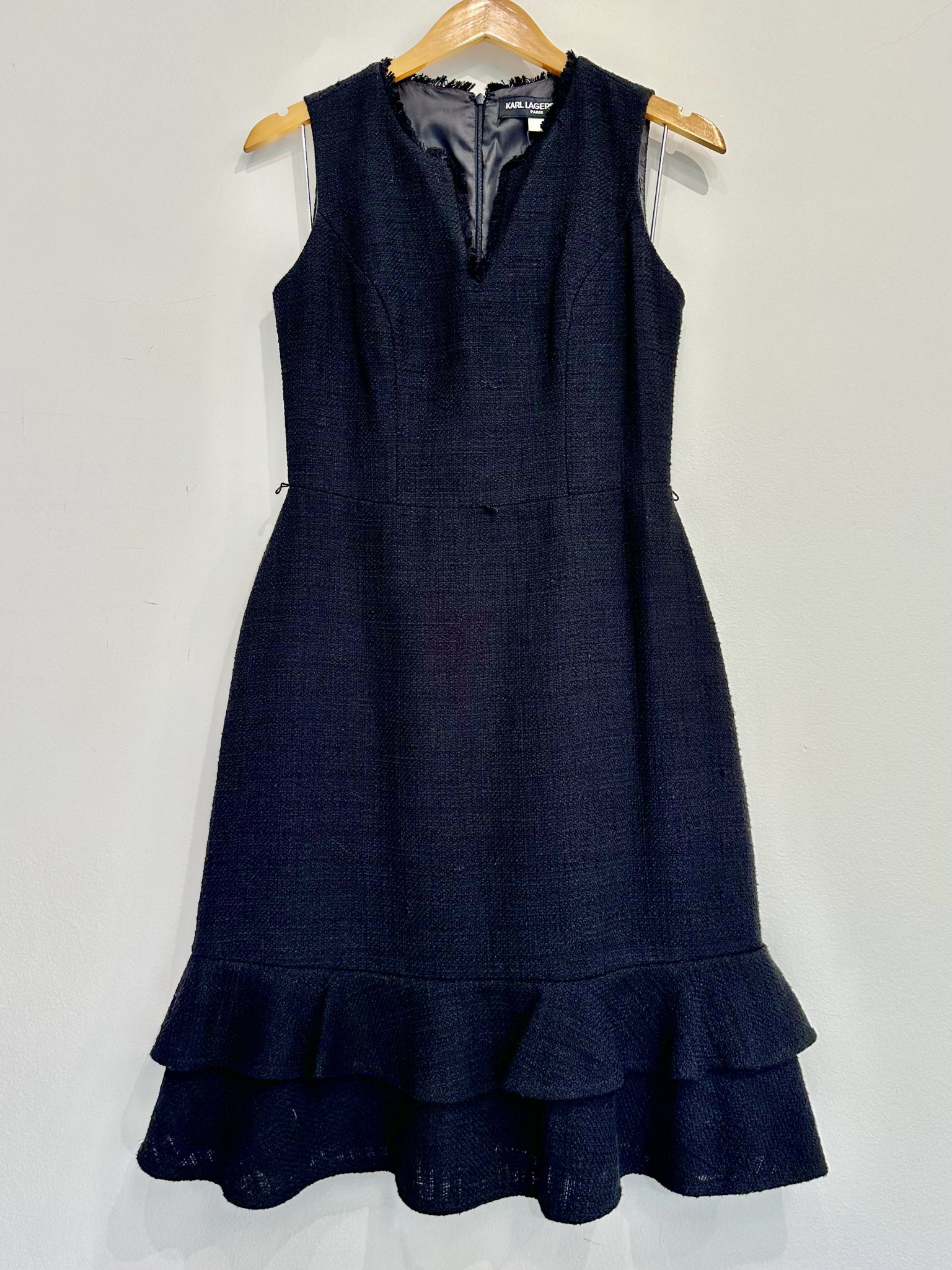 Vestido tweed Karl Lagerfeld - PP Preto tamanho PP - foto principal