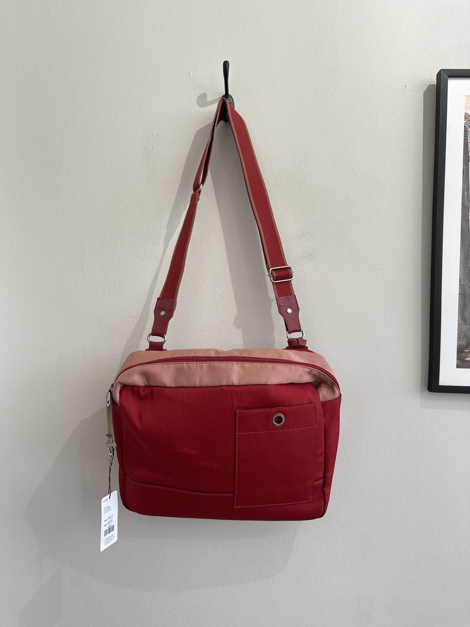 Bolsa carteiro vermelha Uncle k Vermelho - vista adicional 2
