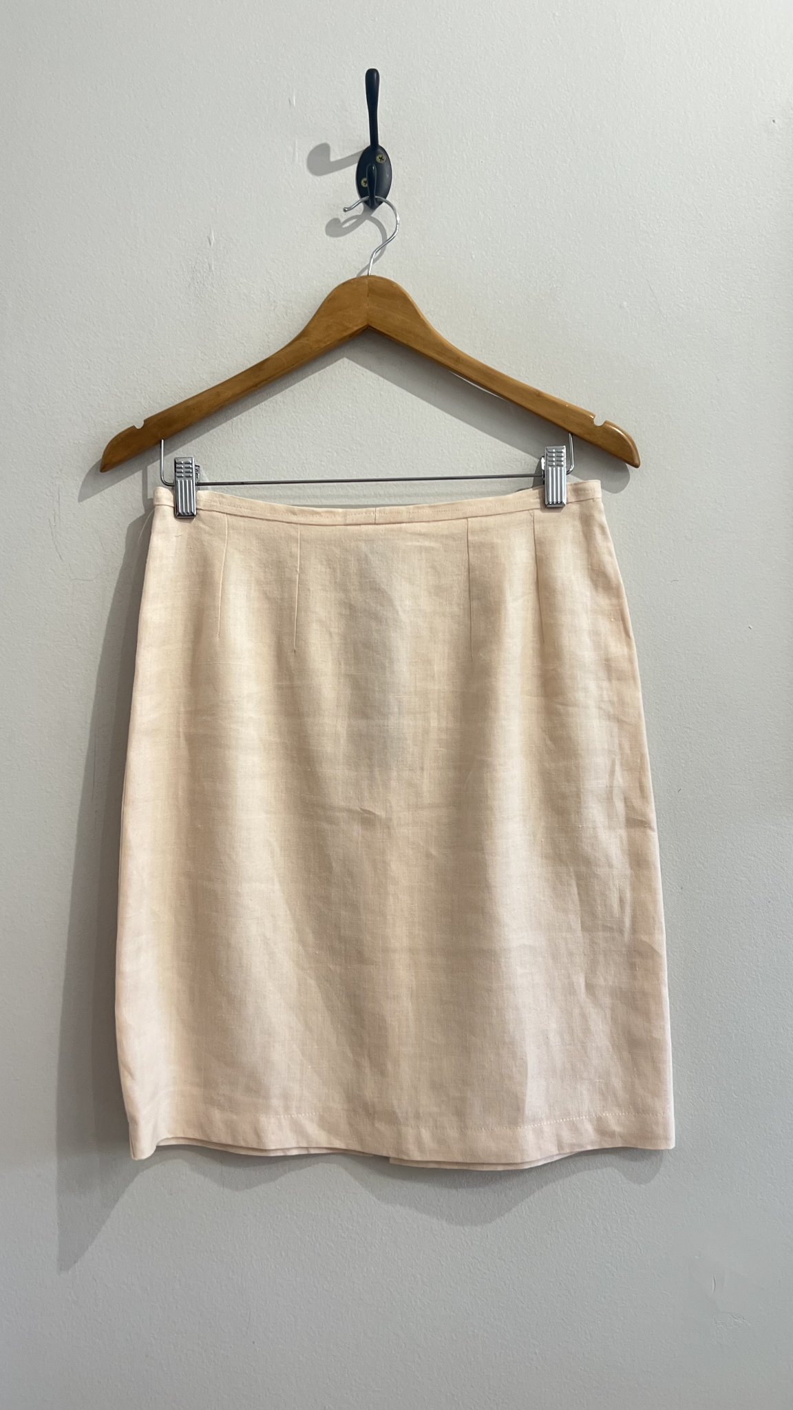 Saia salmão vintage linho puro sem marca Cinza, Laranja - FullSizeRender