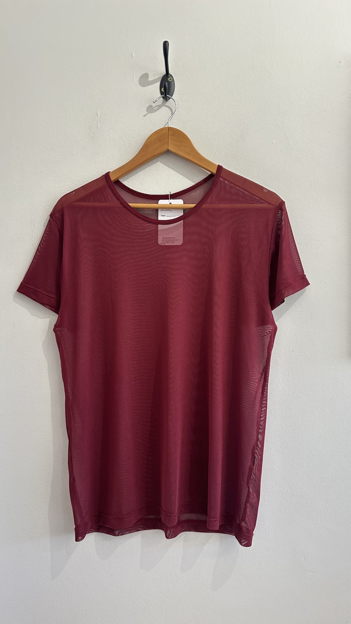 Blusa vinho de tule m/curta s/marca - G tamanho G - foto principal
