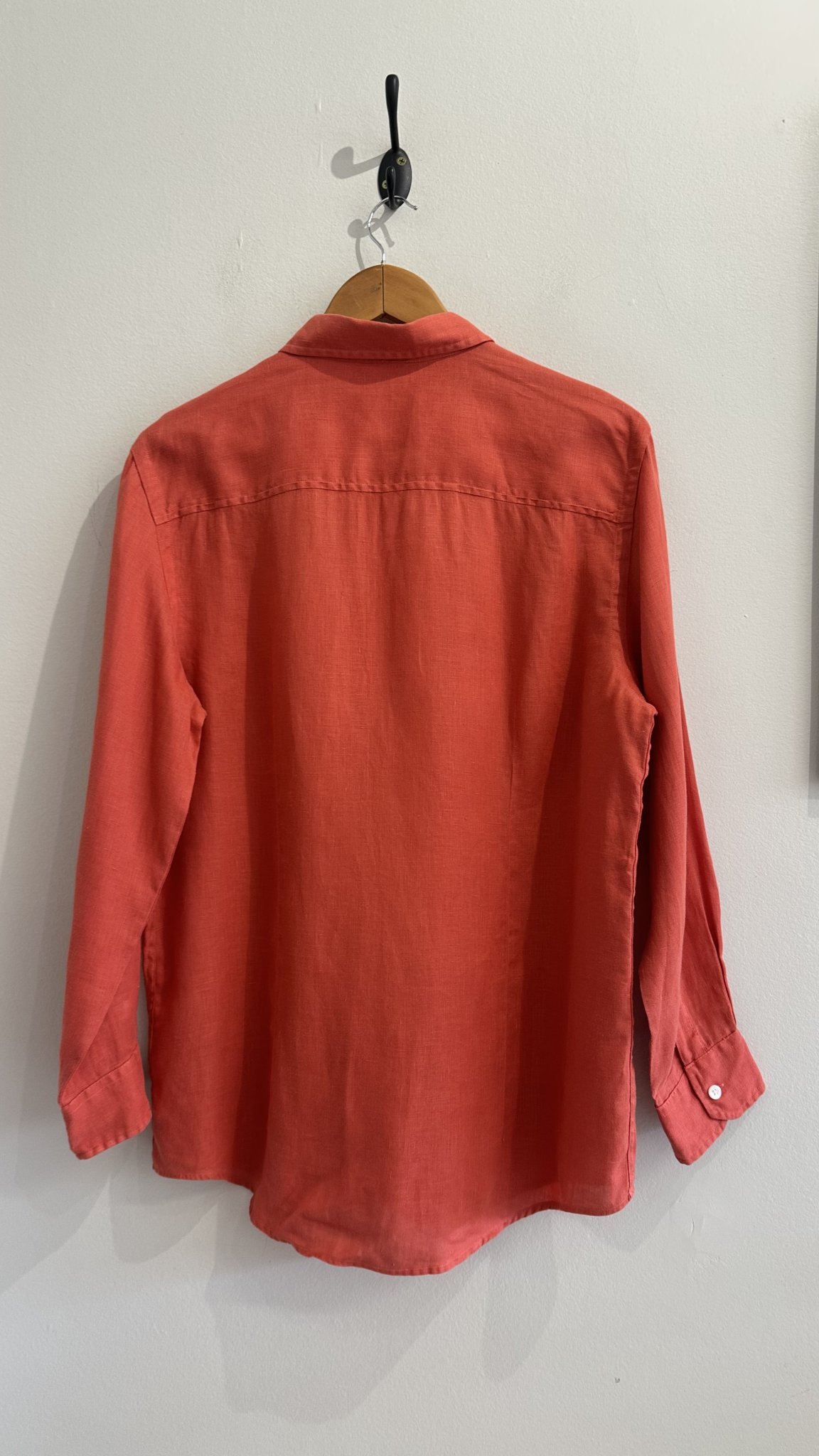 Camisa terracota telha m/longa de linho The Men´s Store - M tamanho M - vista adicional 2