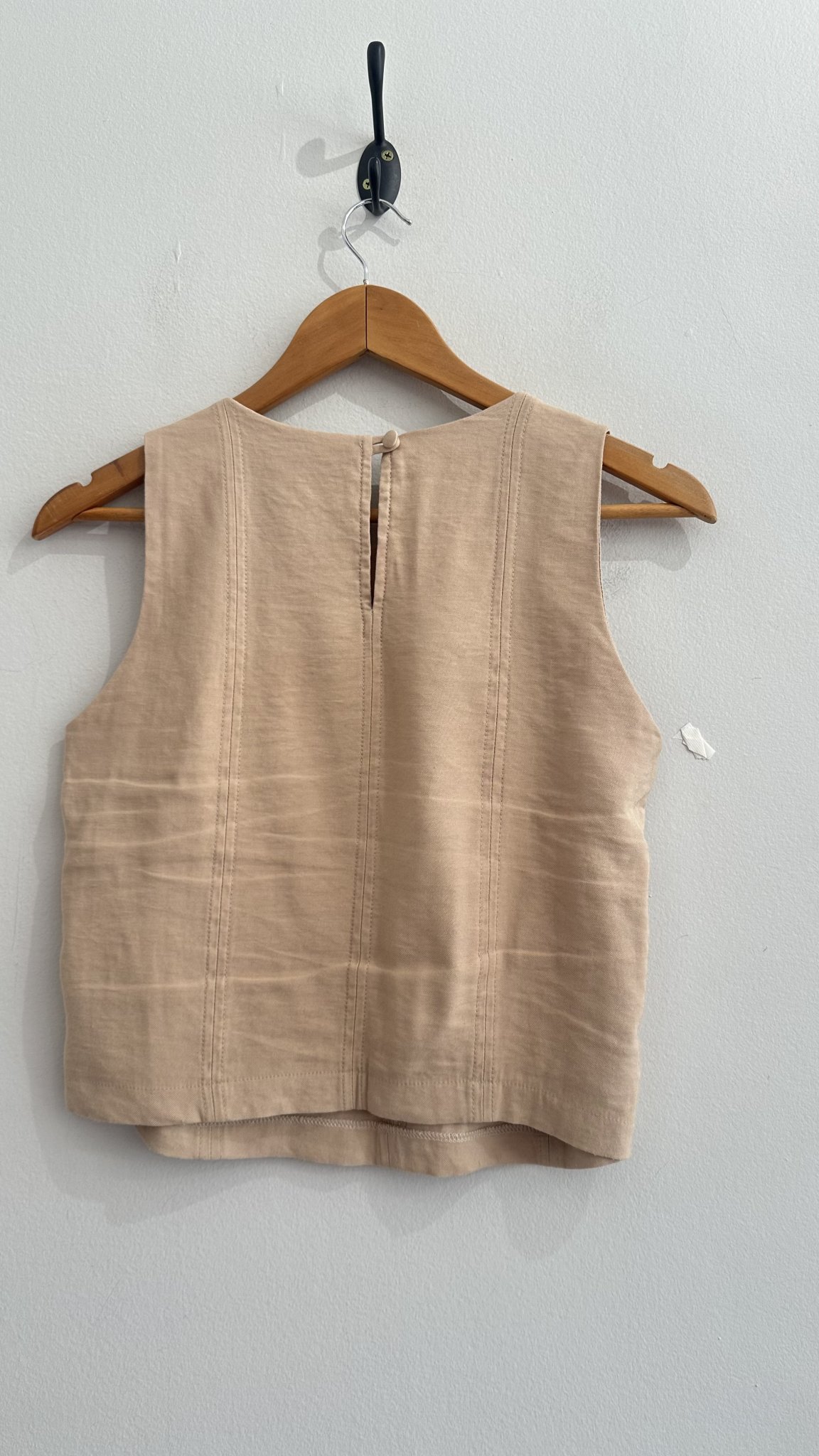 Blusa bege s/manga French - P tamanho P - vista adicional 3