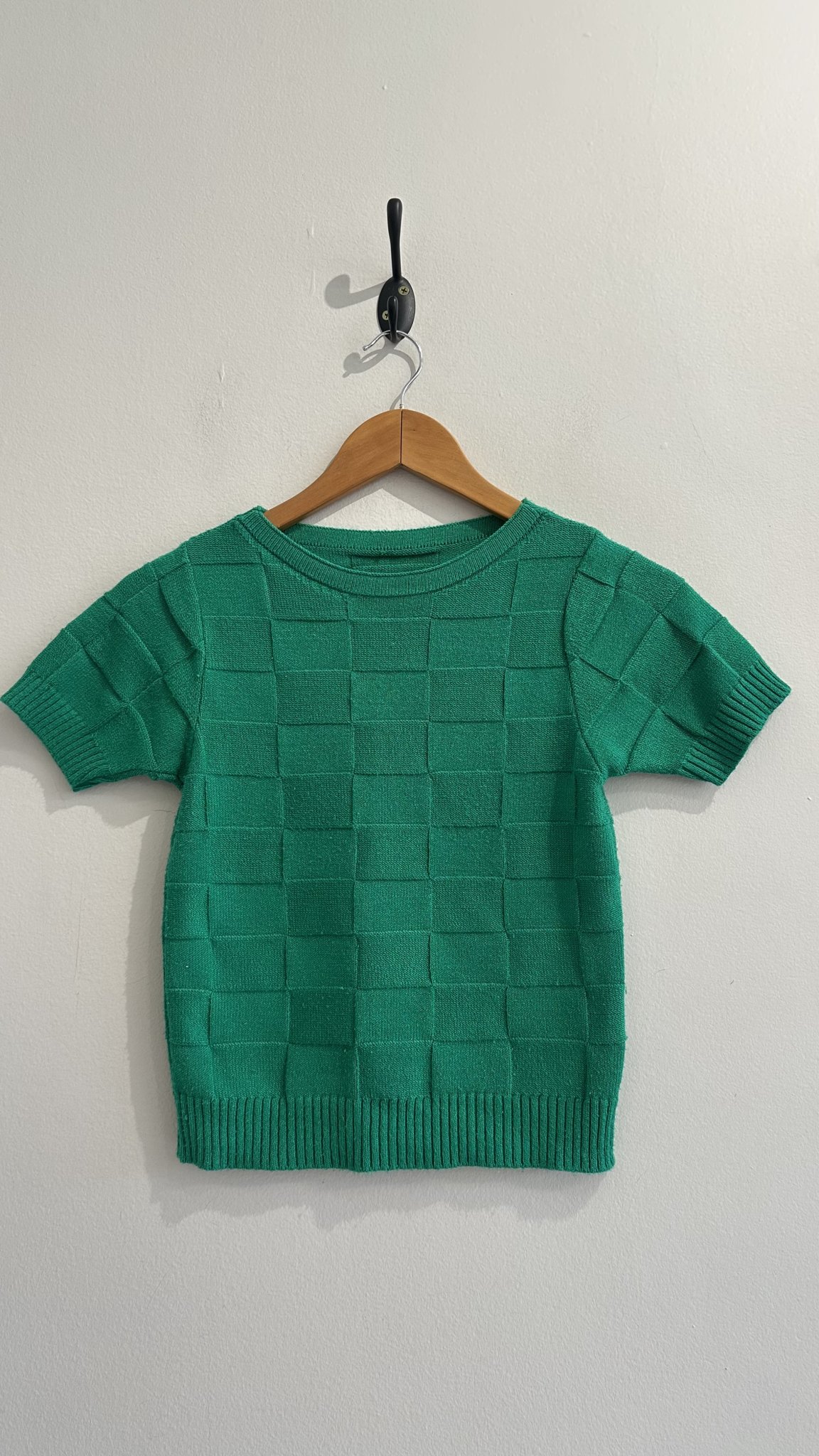 Blusa verde de tricô m/curta - P tamanho P - foto principal