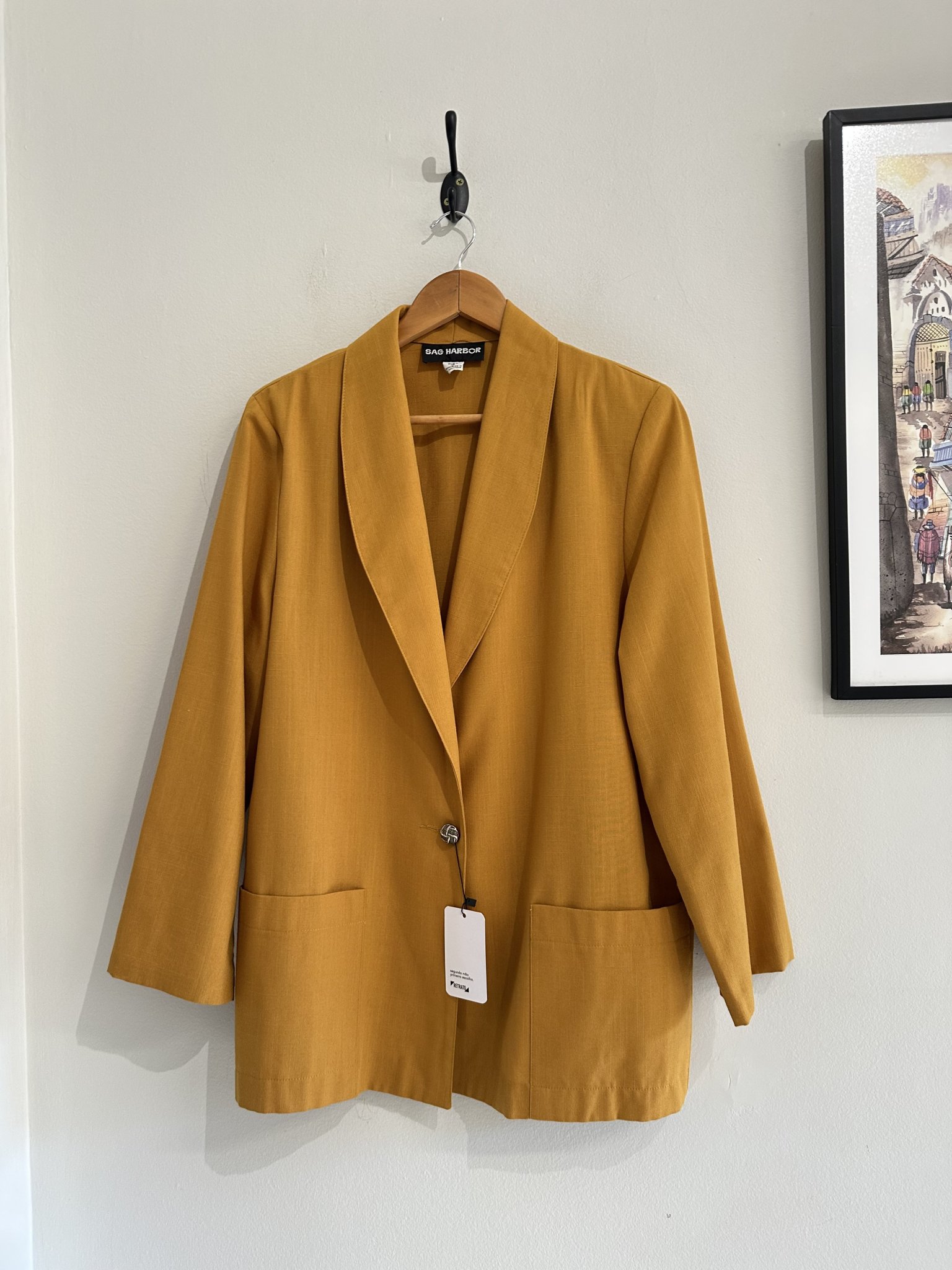 Blazer mostarda fecho de um botão Sag Harbor - 42 Laranja tamanho 42 - foto principal