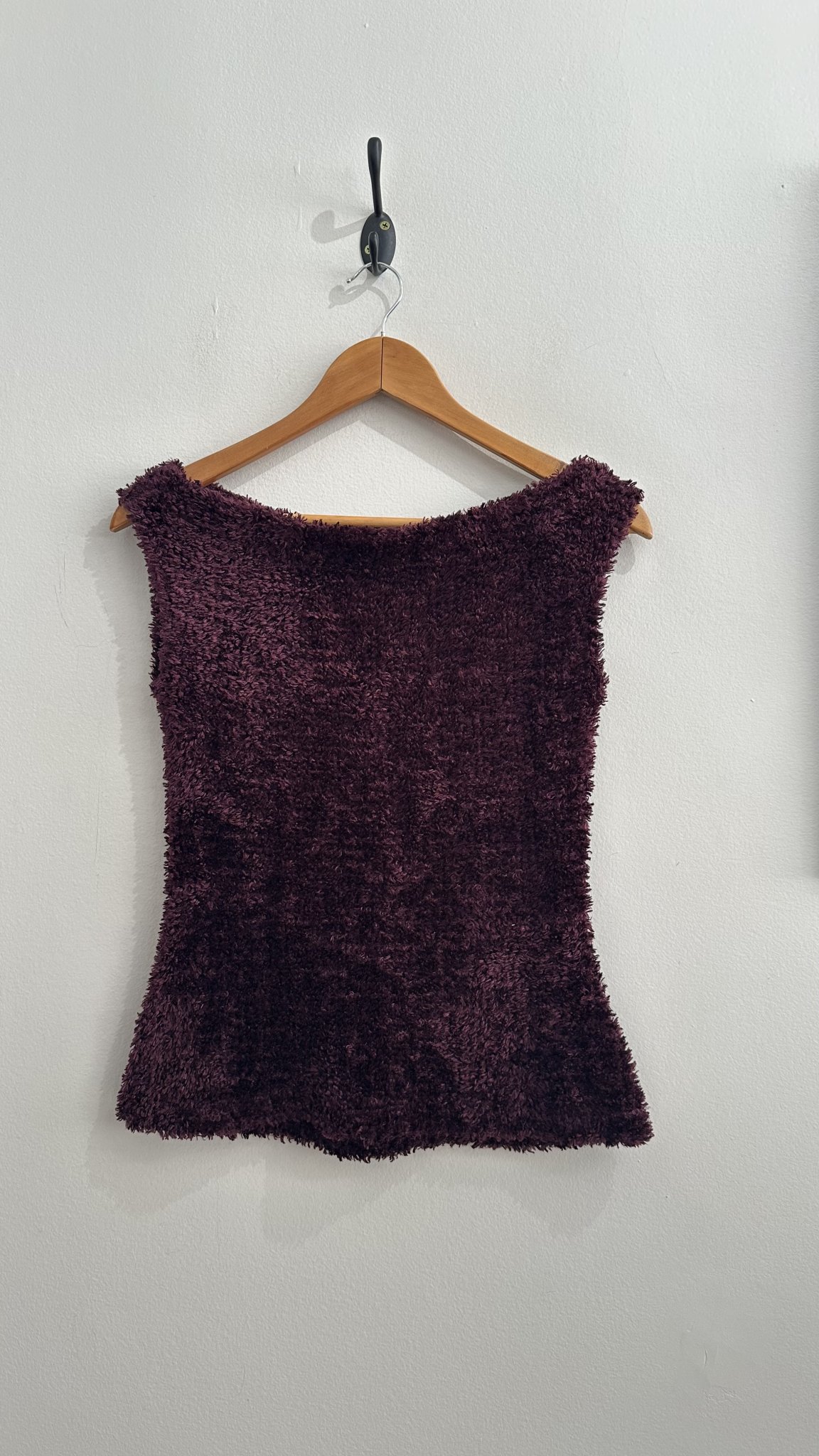 Blusa vinho de pelúcia s/manga Echelle - P tamanho P - foto principal