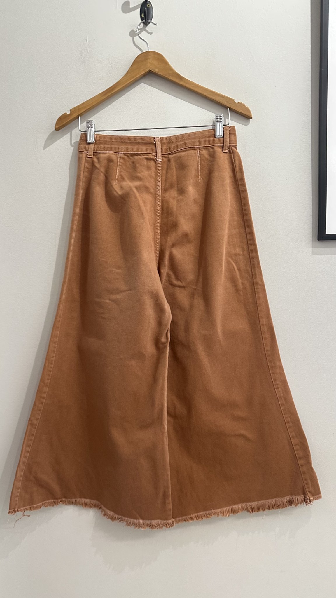 Calça jeans pantalona caramelo Farm - 40 marrom tamanho 40 - vista adicional 2