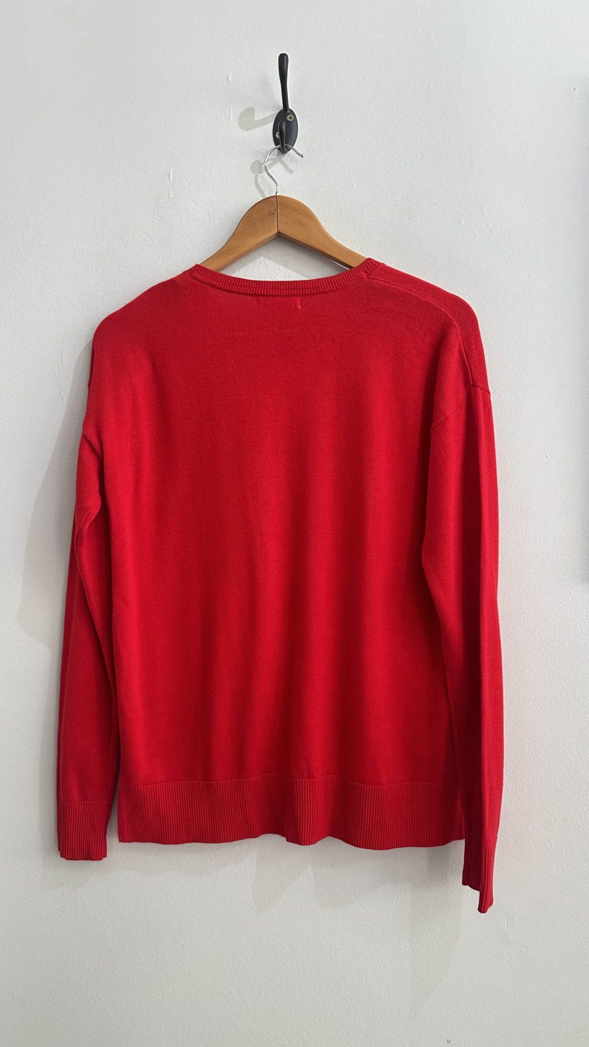 Suéter vermelho estampa onça Beach Lunch Lounge de algodão e viscose - M tamanho M - vista adicional 3