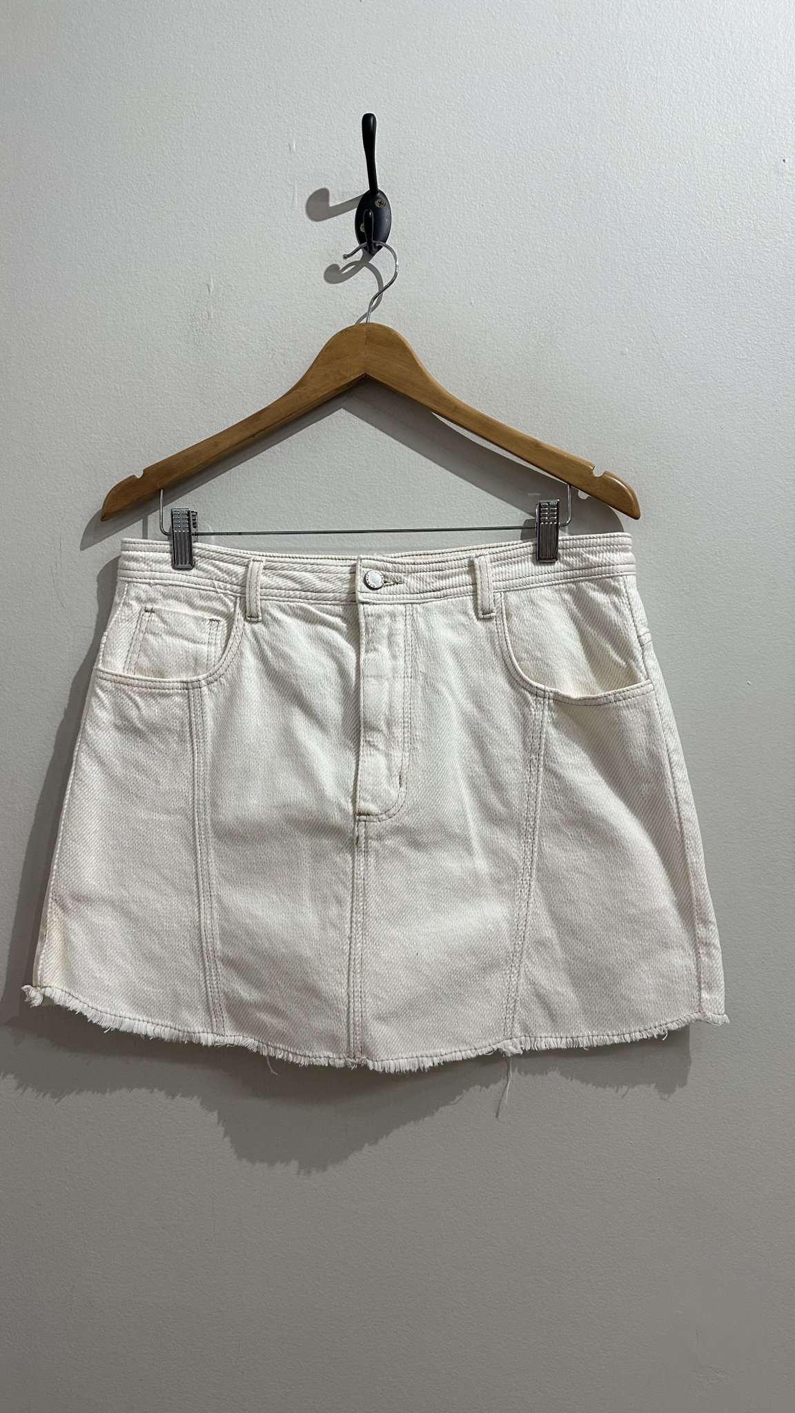 Saia off white texturizada Garage - 44 branco tamanho 44 - foto principal