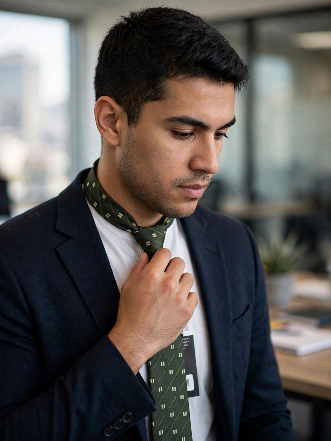 Gravata laçada verde - 23026-ia-alta-ctr-06