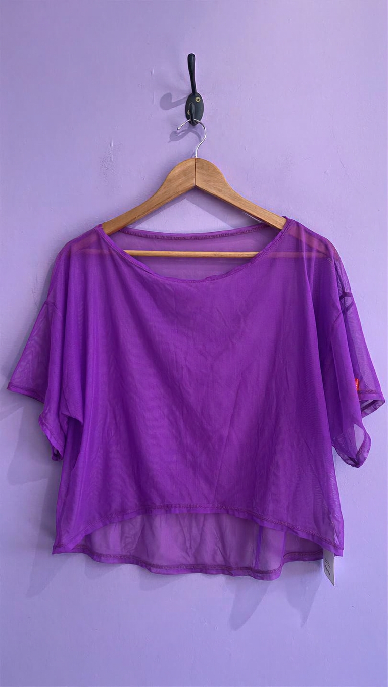 Blusa rosa de tule m/curta - G tamanho G - 23977-ia-alta-ctr-03