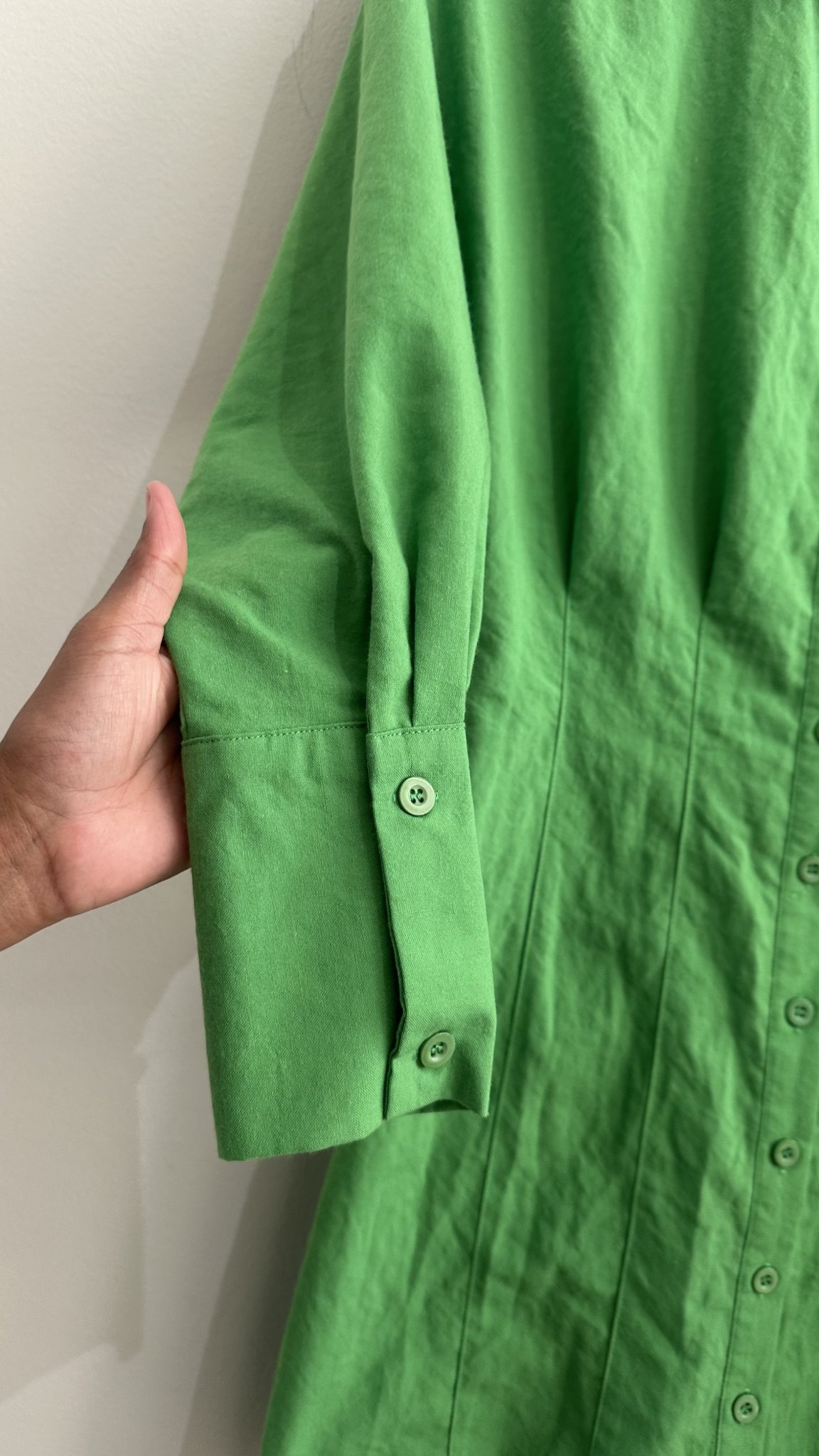 Vestido chemise verde bandeira m/longa Missguided - 36 tamanho 36 - vista adicional 5