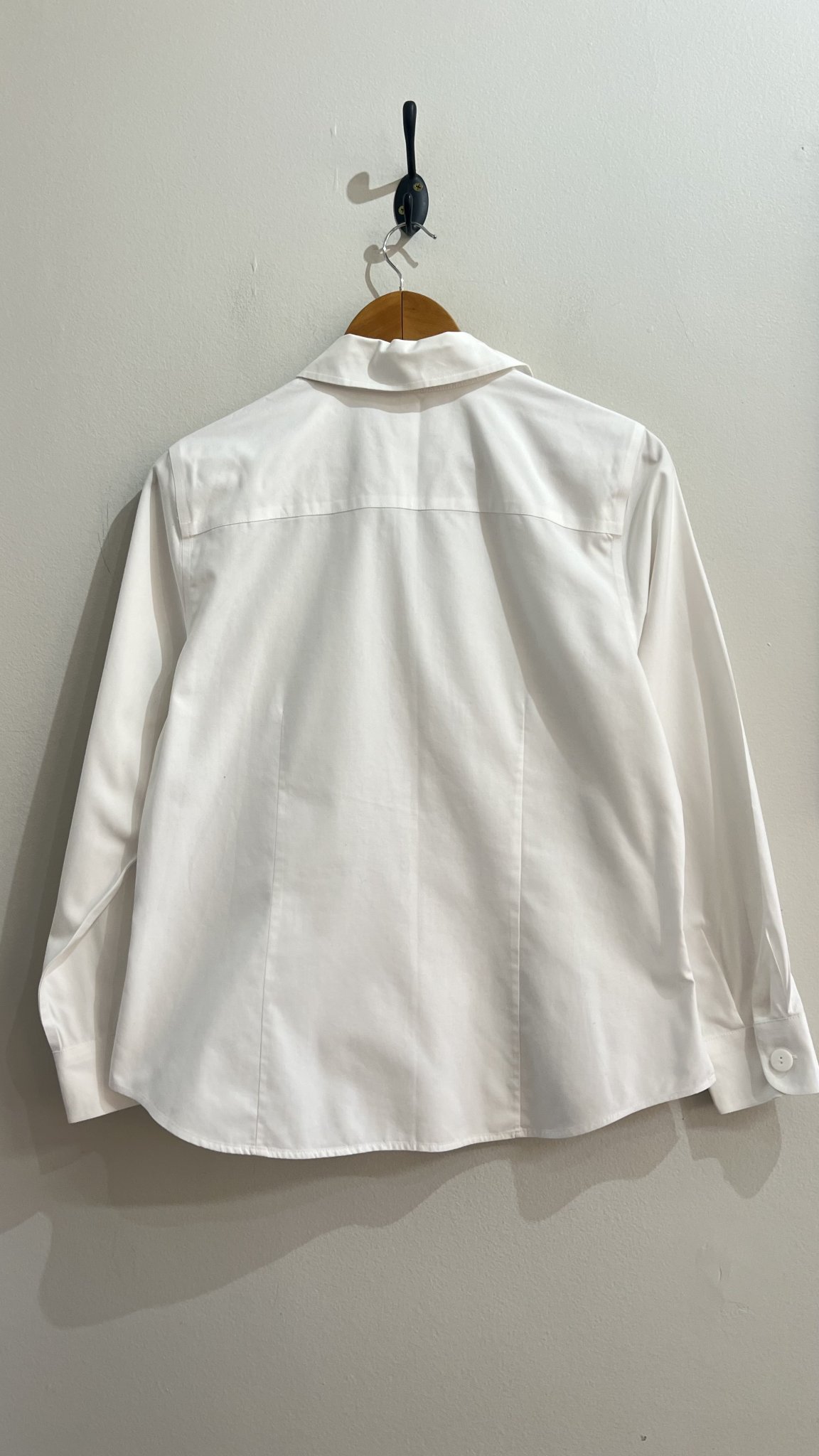 Camisa branca m/longa de algodão Coldwater Creek - M branco tamanho M - vista adicional 3