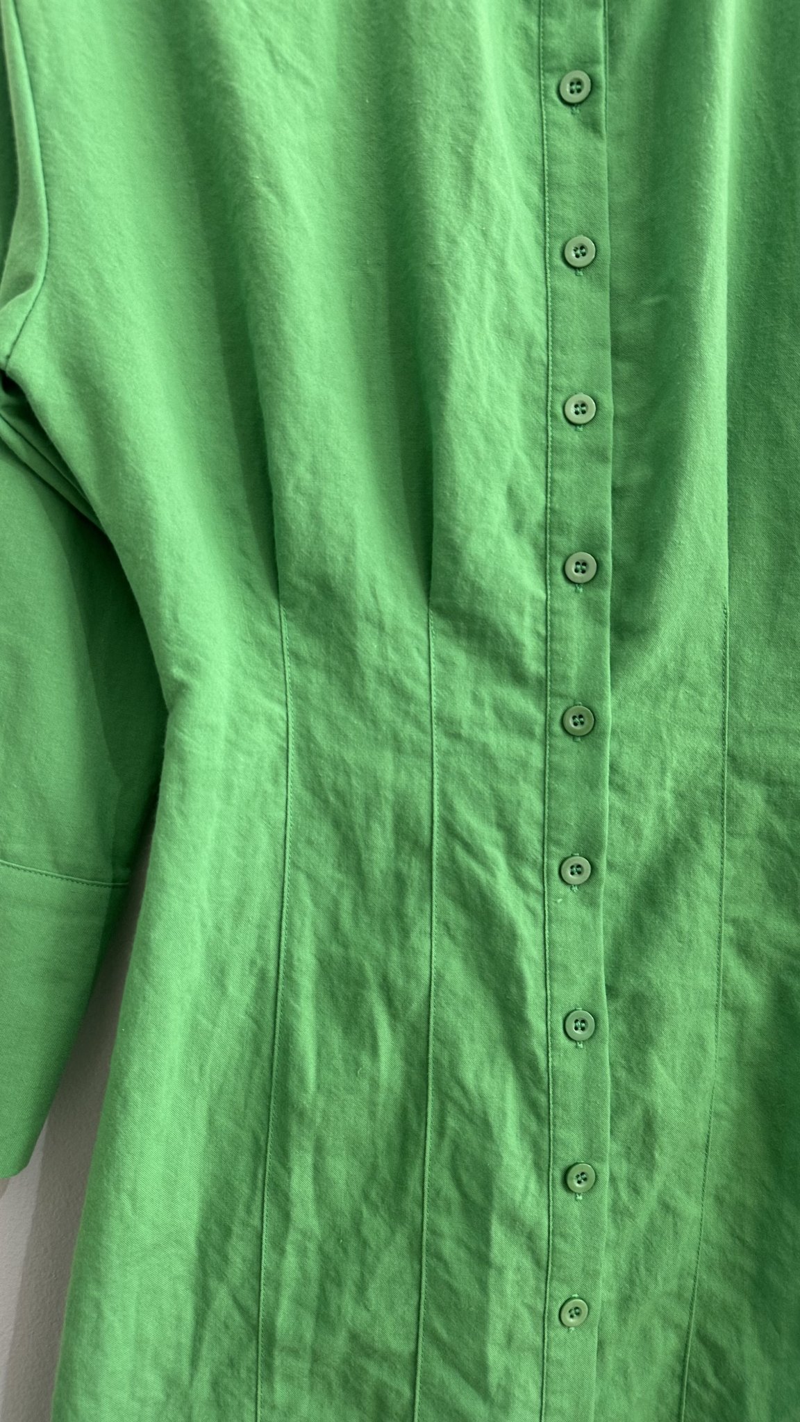 Vestido chemise verde bandeira m/longa Missguided - 36 tamanho 36 - vista adicional 4