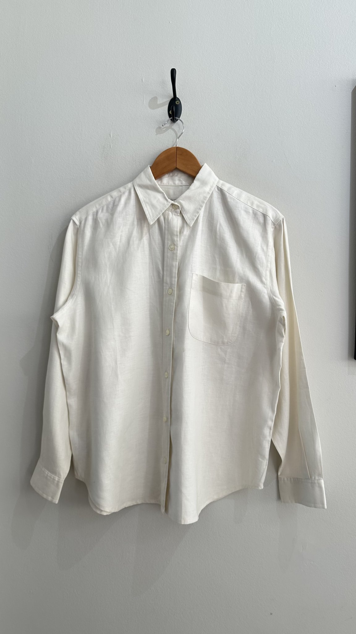 Camisa off white de linho m/longa Jones New York - P/M/G branco - foto principal