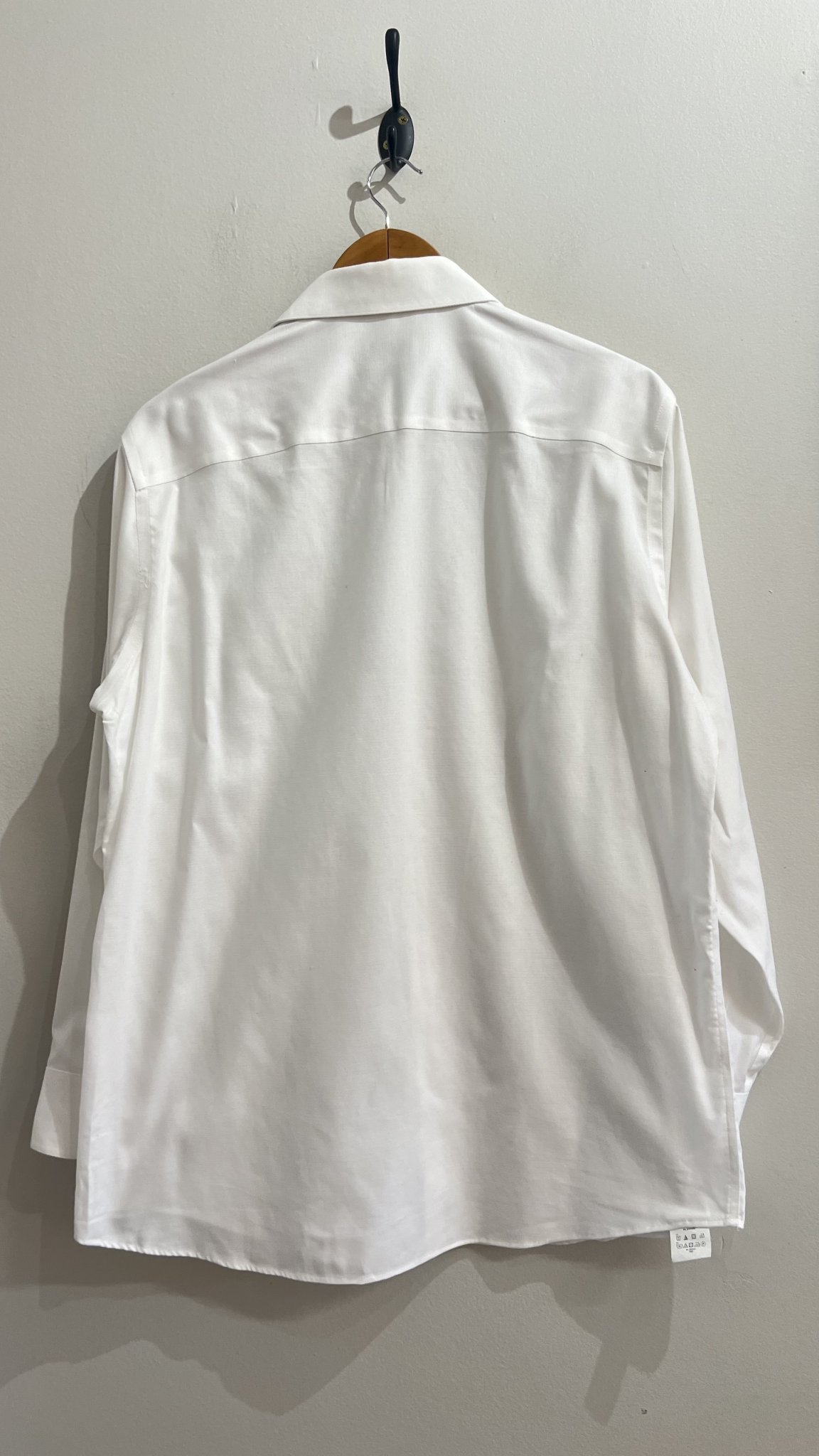 Camisa branca m/longa de algodão Calvin Klein - M branco tamanho M - vista adicional 4