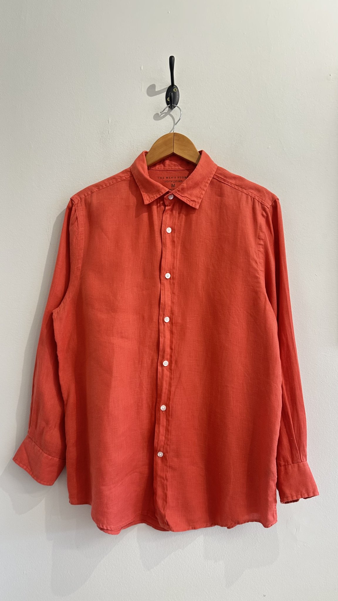 Camisa terracota telha m/longa de linho The Men´s Store - M tamanho M - foto principal