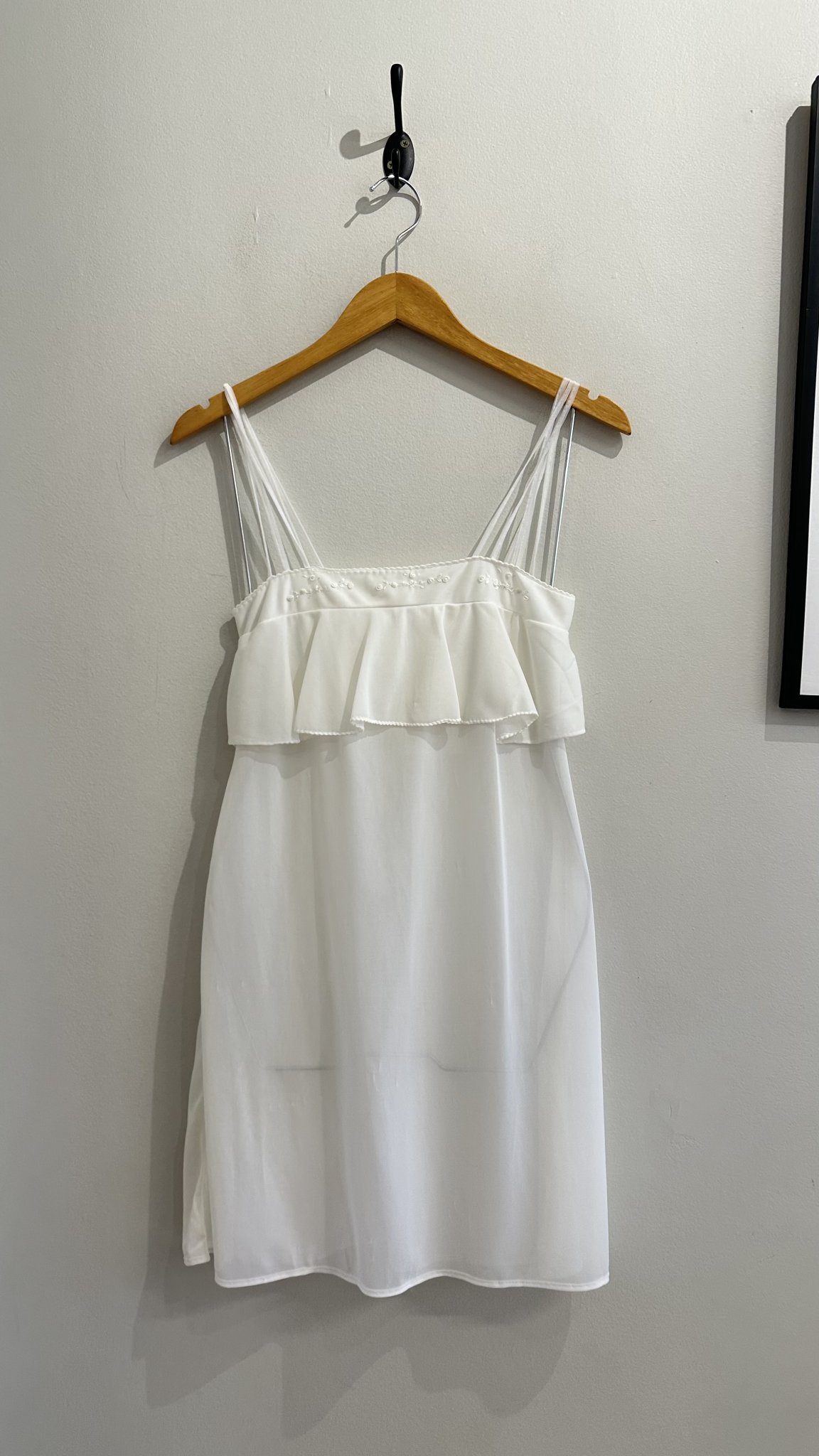 Camisola branca de alcinha Lucania vintage - P branco tamanho P - foto principal