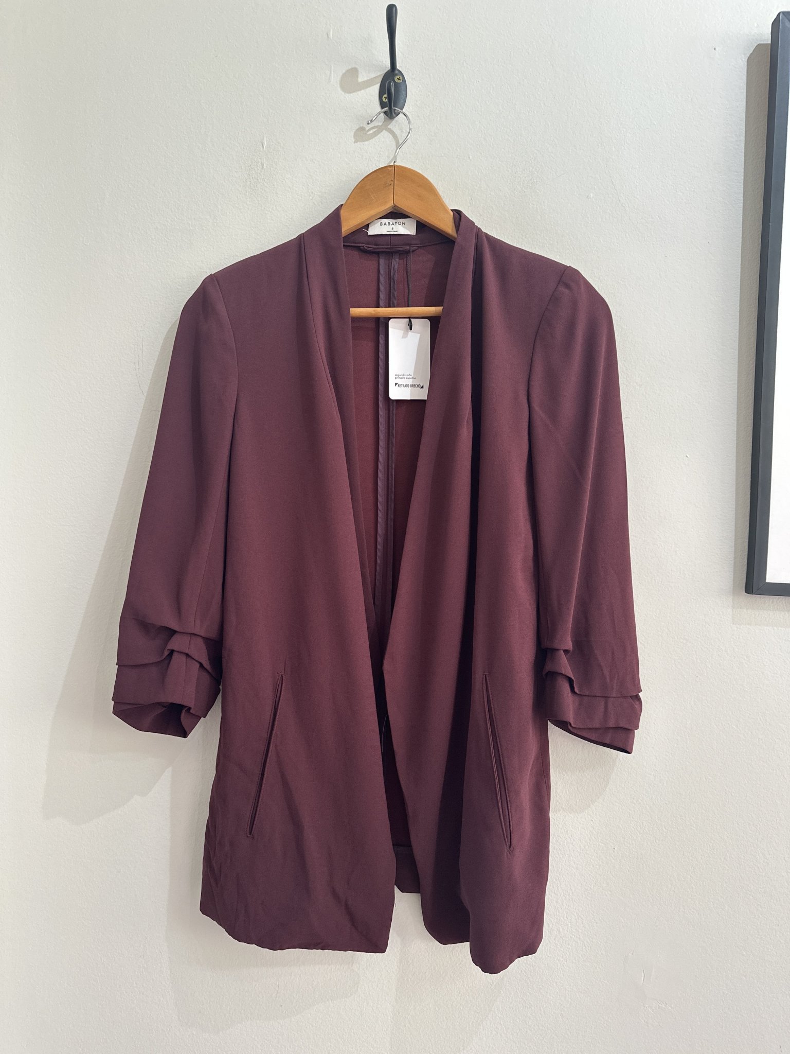 Blazer marçala Babaton - 34/36 Vinho tamanho 34/36 - foto principal