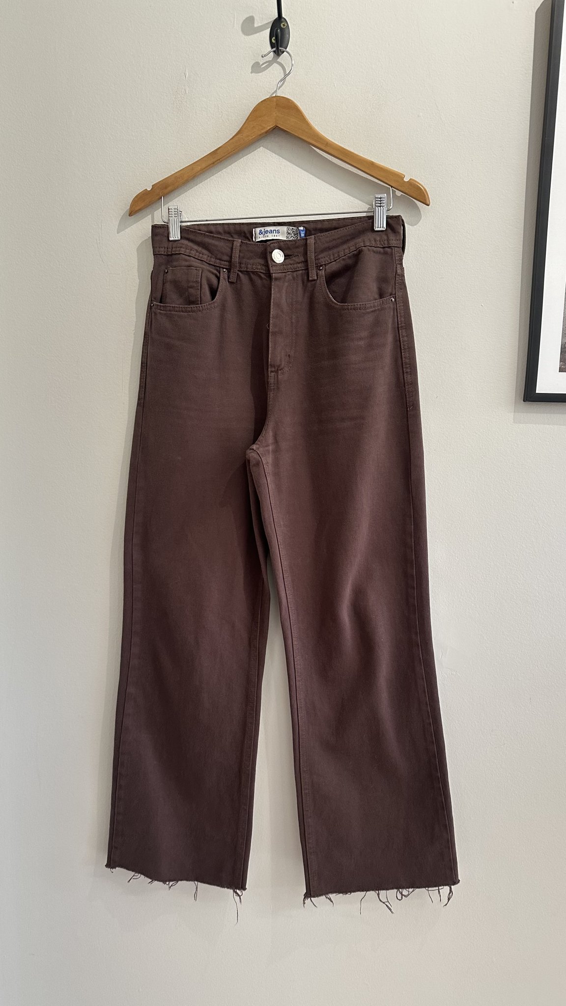 Calça jeans marrom reta &Jeans - 38 tamanho 38 - foto principal