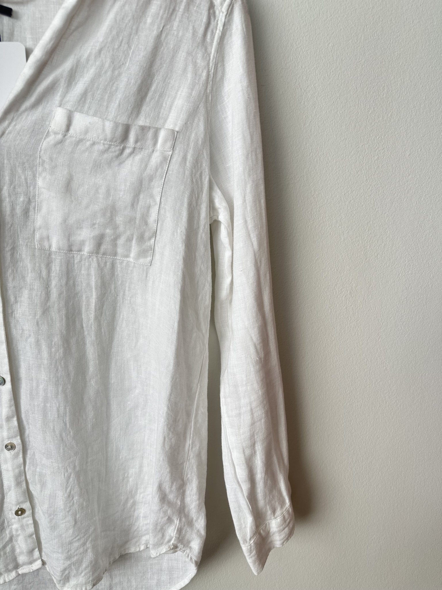 Blusa branca manga longa Zara - P branco tamanho P - vista adicional 2
