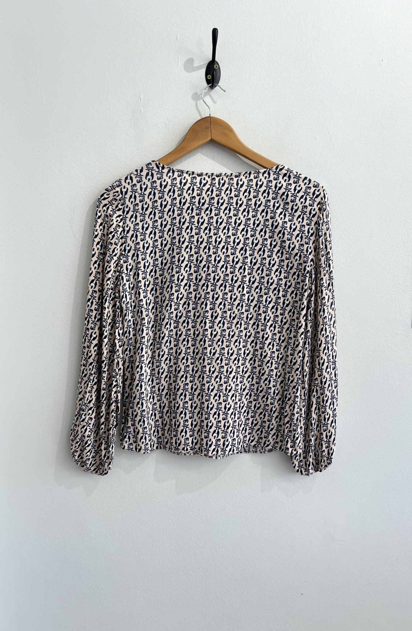 Blusa estampada Maria Filo - P Estampa, Azul, Rosa tamanho P - vista adicional 3