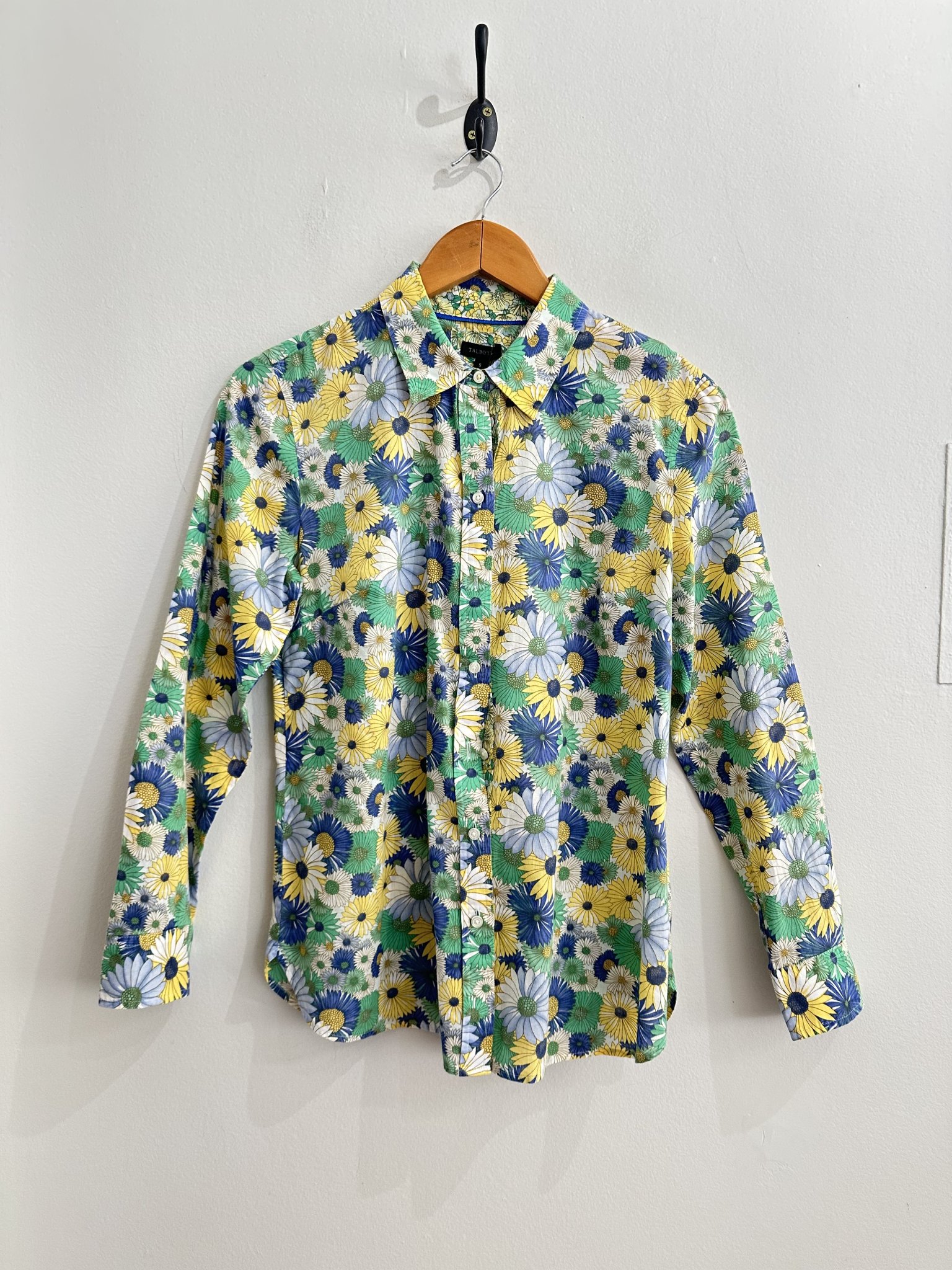 Camisa floral de girassóis m/longa Talbots - P tamanho P - foto principal