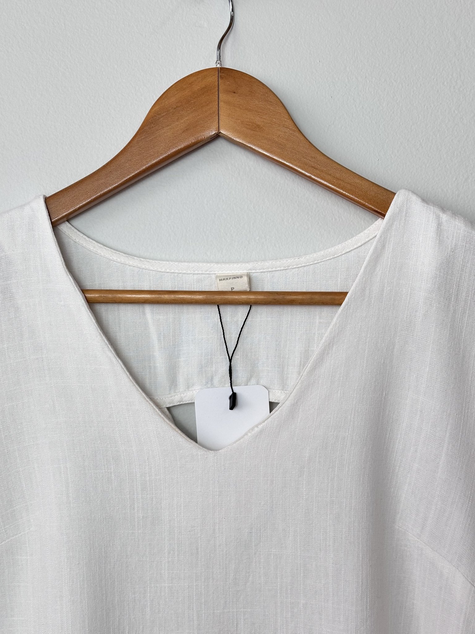 Blusa branca manga curta Marfinno - M branco tamanho M - vista adicional 3