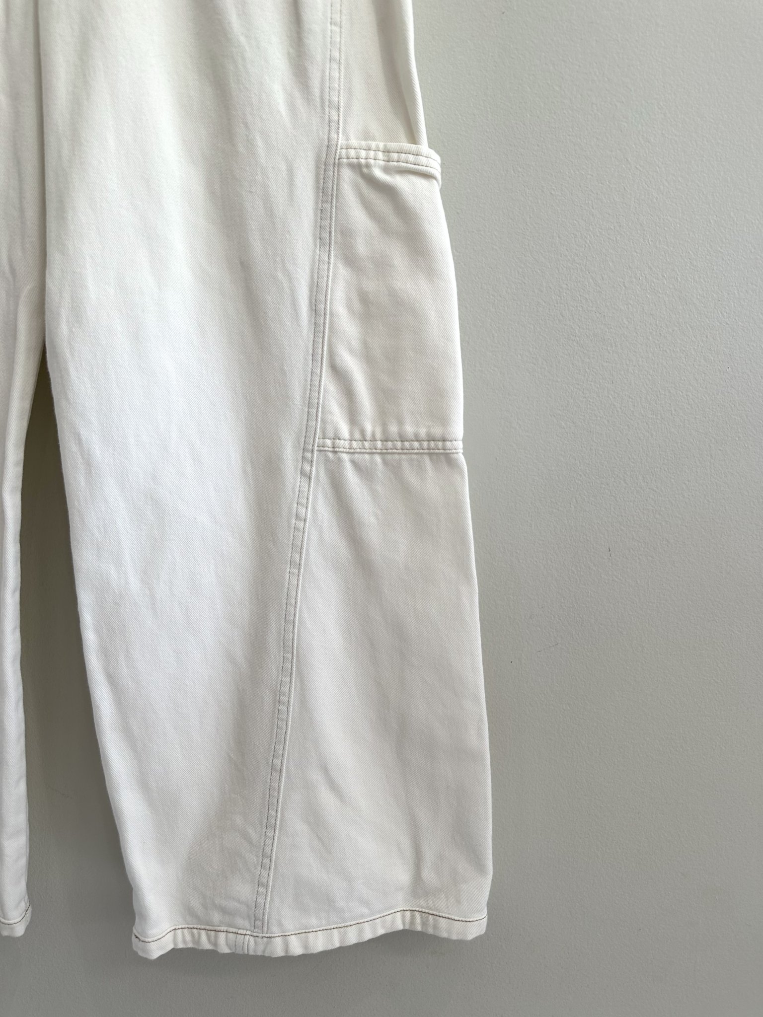 Calça jeans pantalona off white Bluesteel - 44 branco tamanho 44 - vista adicional 4