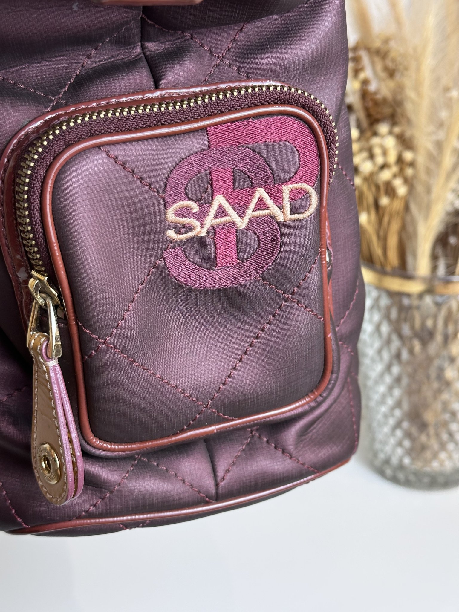 Bolsa tiracolo roxa Saad roxo - vista adicional 5