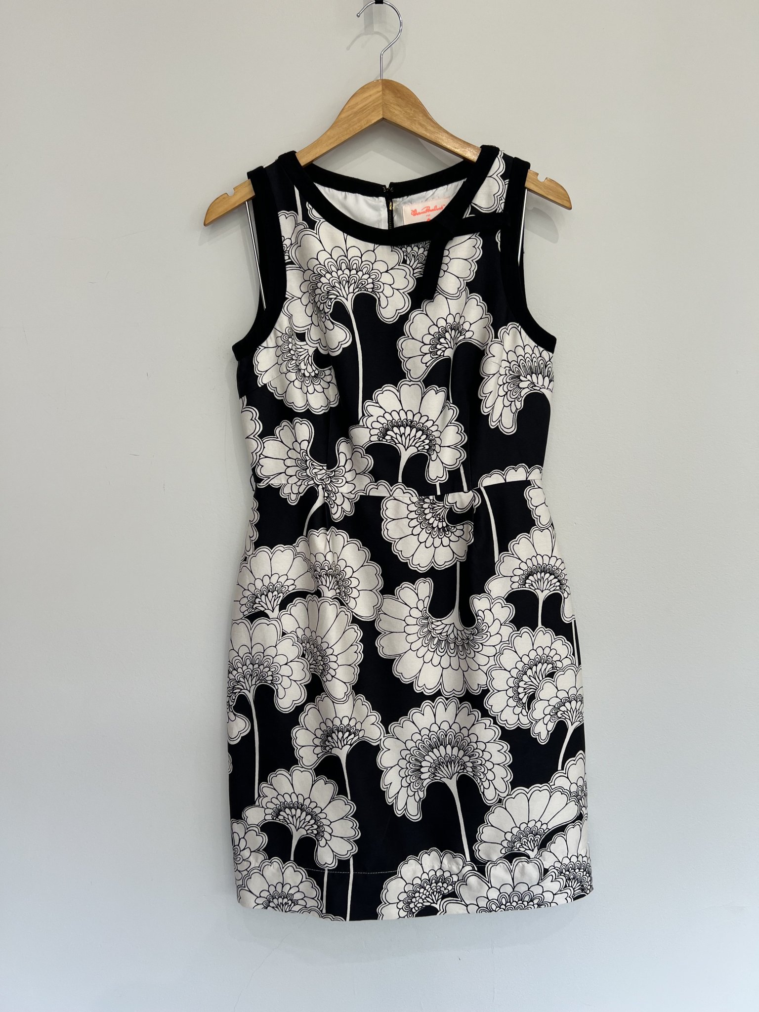Vestido clássico P&B floral Kate Spade - 38/40 Preto, Branco tamanho 38/40 - foto principal