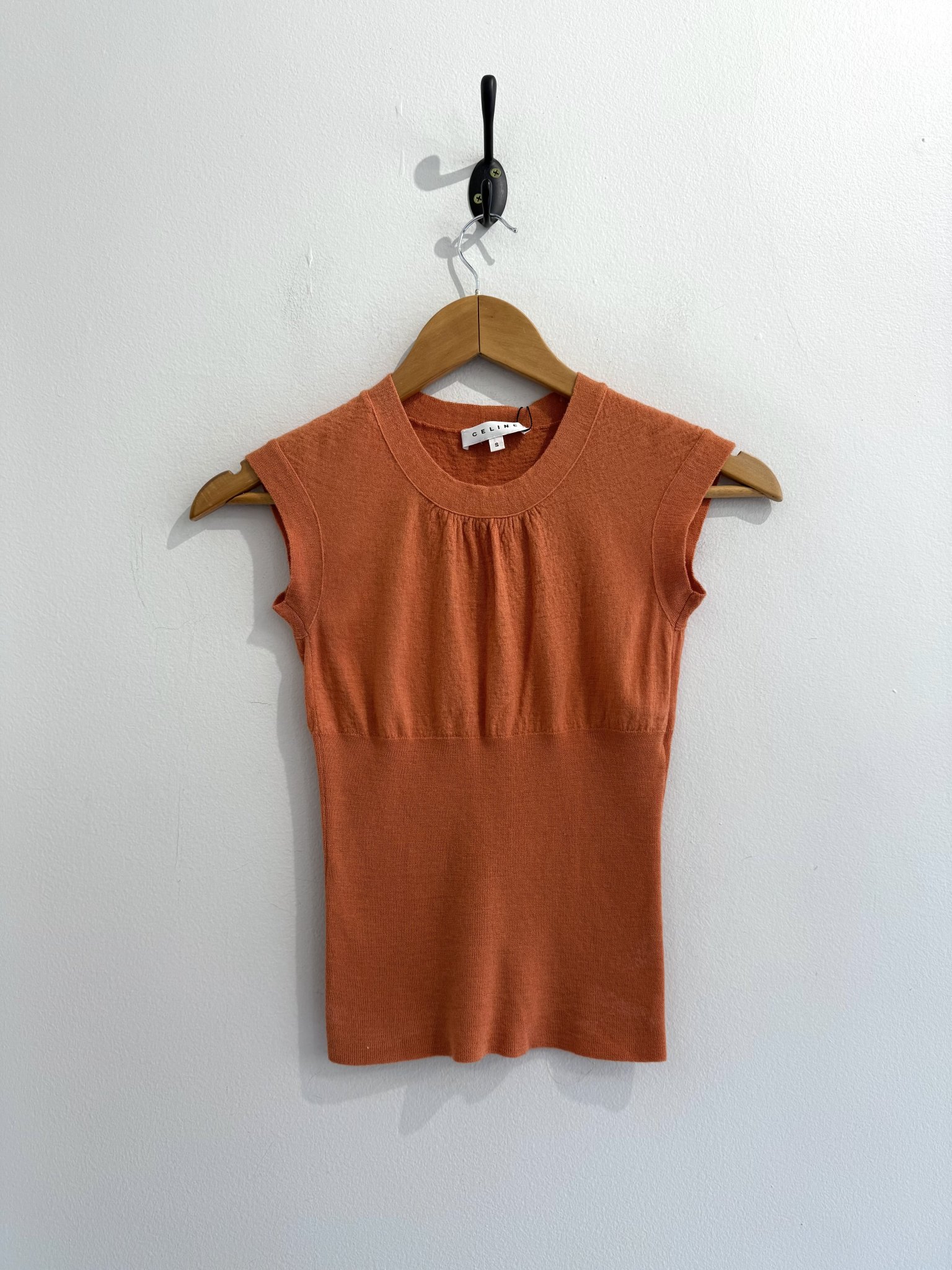 Blusa laranja sem manga Celine - P tamanho P - foto principal