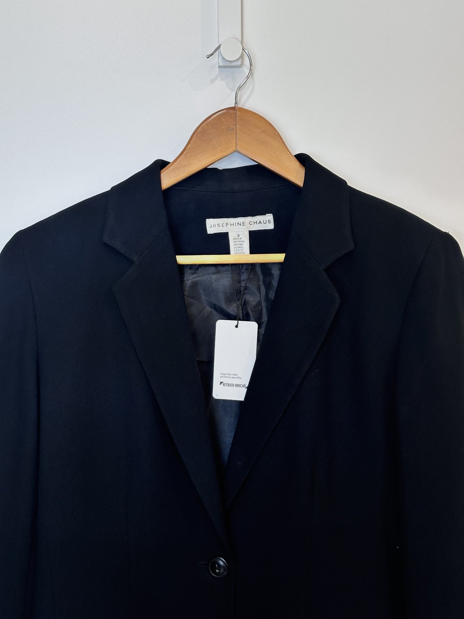 Blazer preto com bolsos Josephine Chaus 8 -38/40 tamanho 38/40 - vista adicional 2