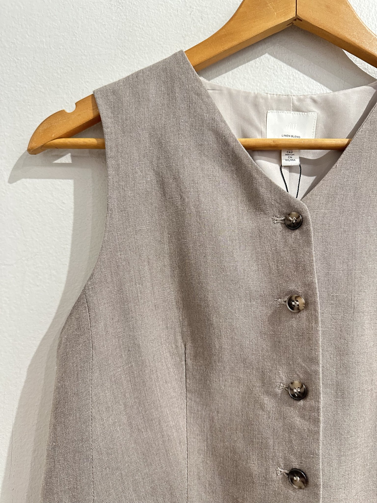 Colete alfaiataria cinza H&M - 38 tamanho 38 - vista adicional 2
