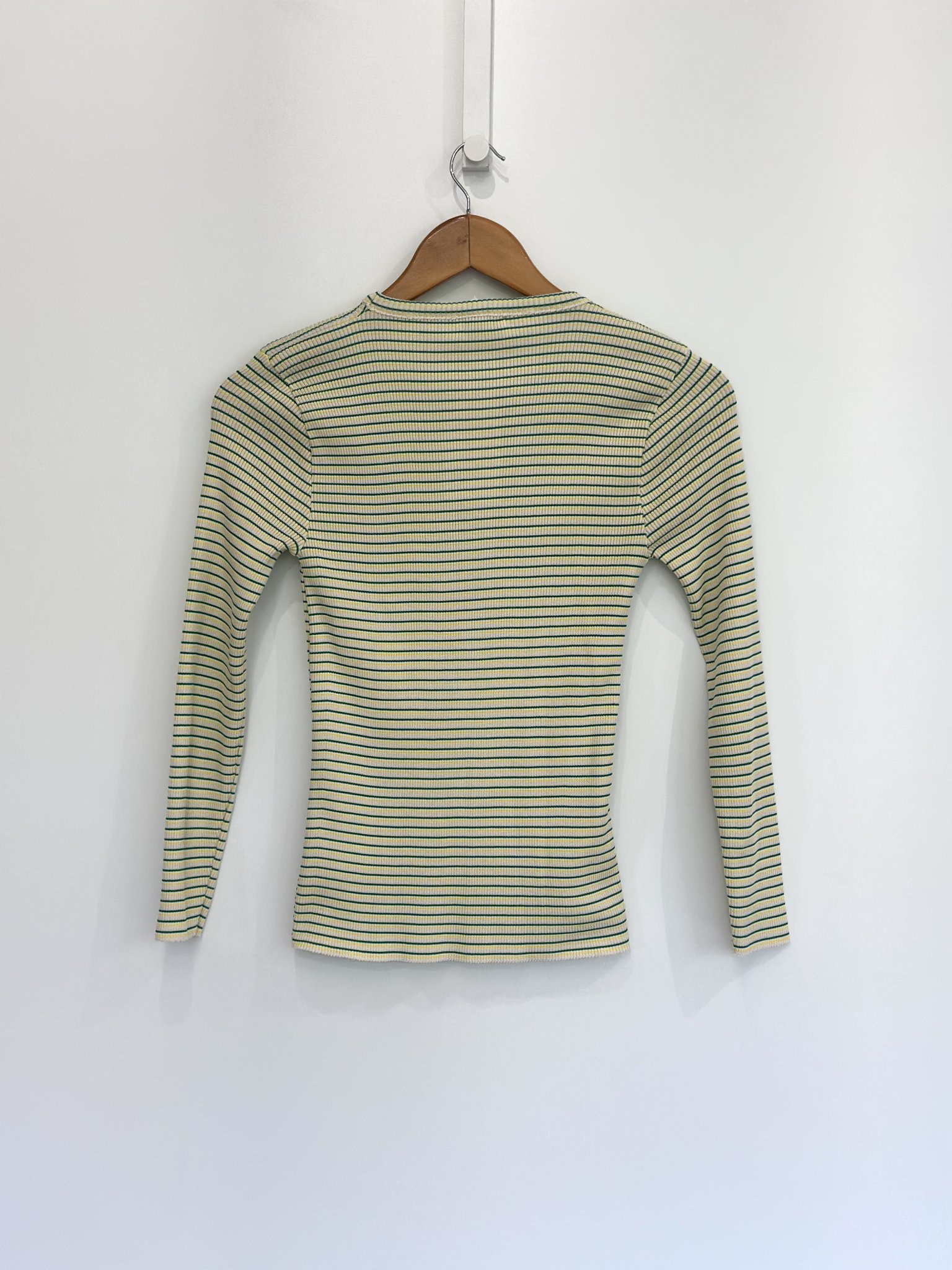 Blusa listrada John Meyer - PP Verde, Amarelo, bege tamanho PP - vista adicional 2