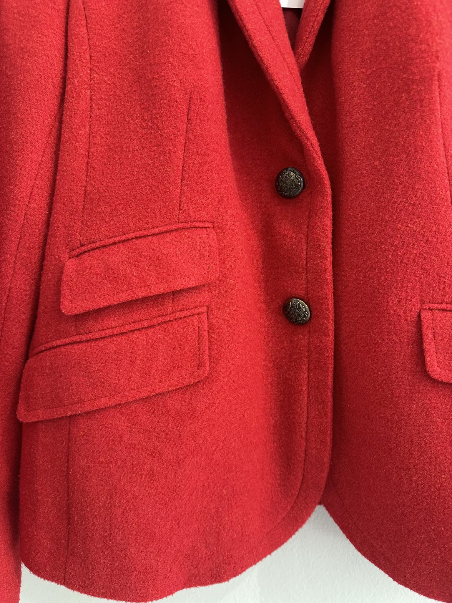 Blazer lã vermelha Talbots curto - M Vermelho tamanho M - vista adicional 4