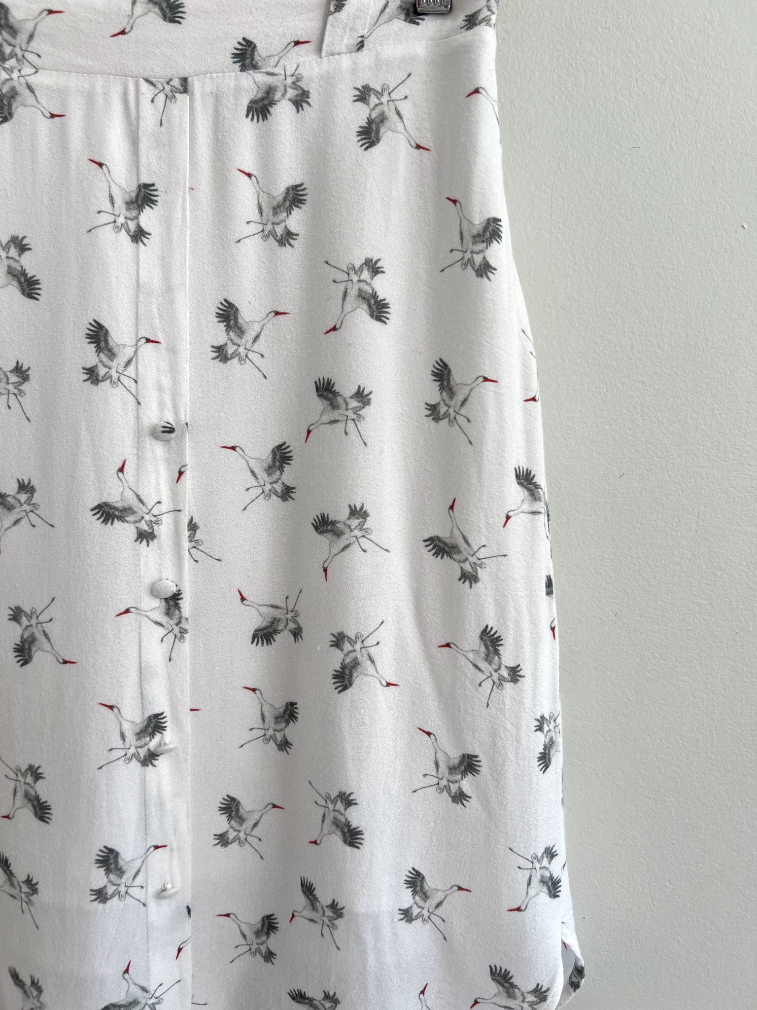 Saia aves Bobstore - P Branco, Verde, Estampa tamanho P - vista adicional 2