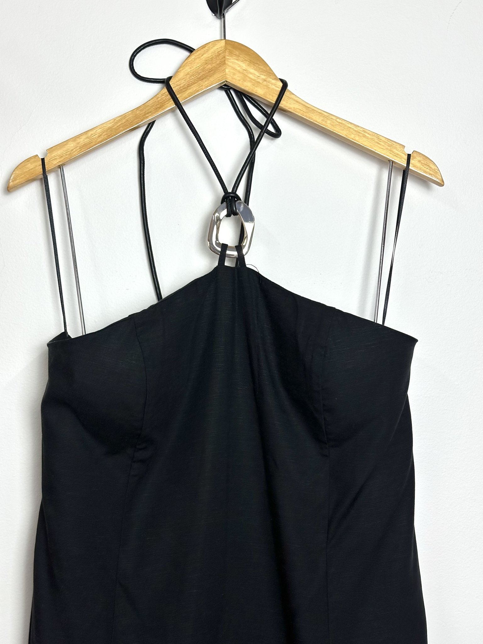 Vestido liocel e linho AK - GG Preto tamanho GG - vista adicional 2