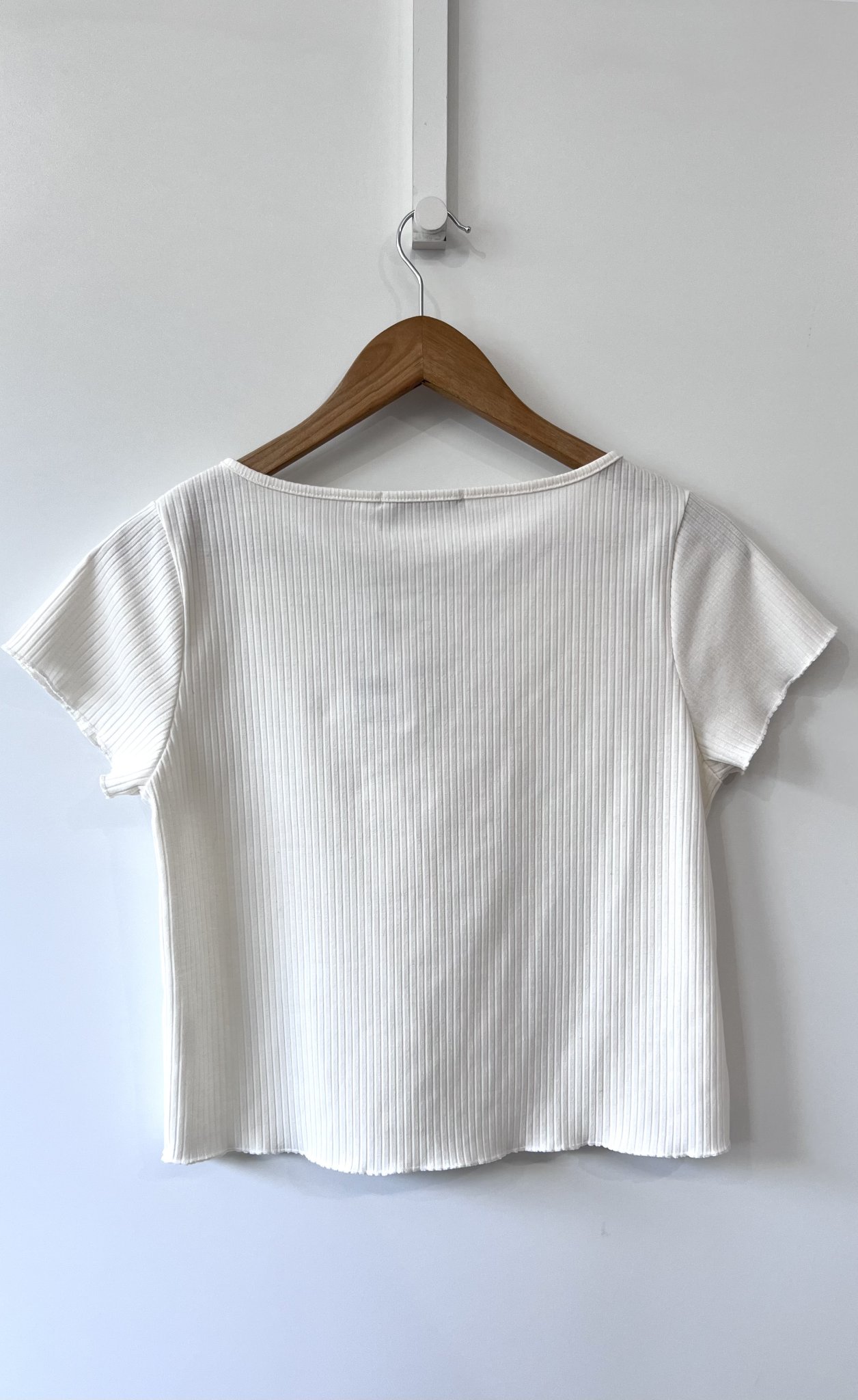 Blusa off white canelada m/curta Luktal - G branco tamanho G - vista adicional 4